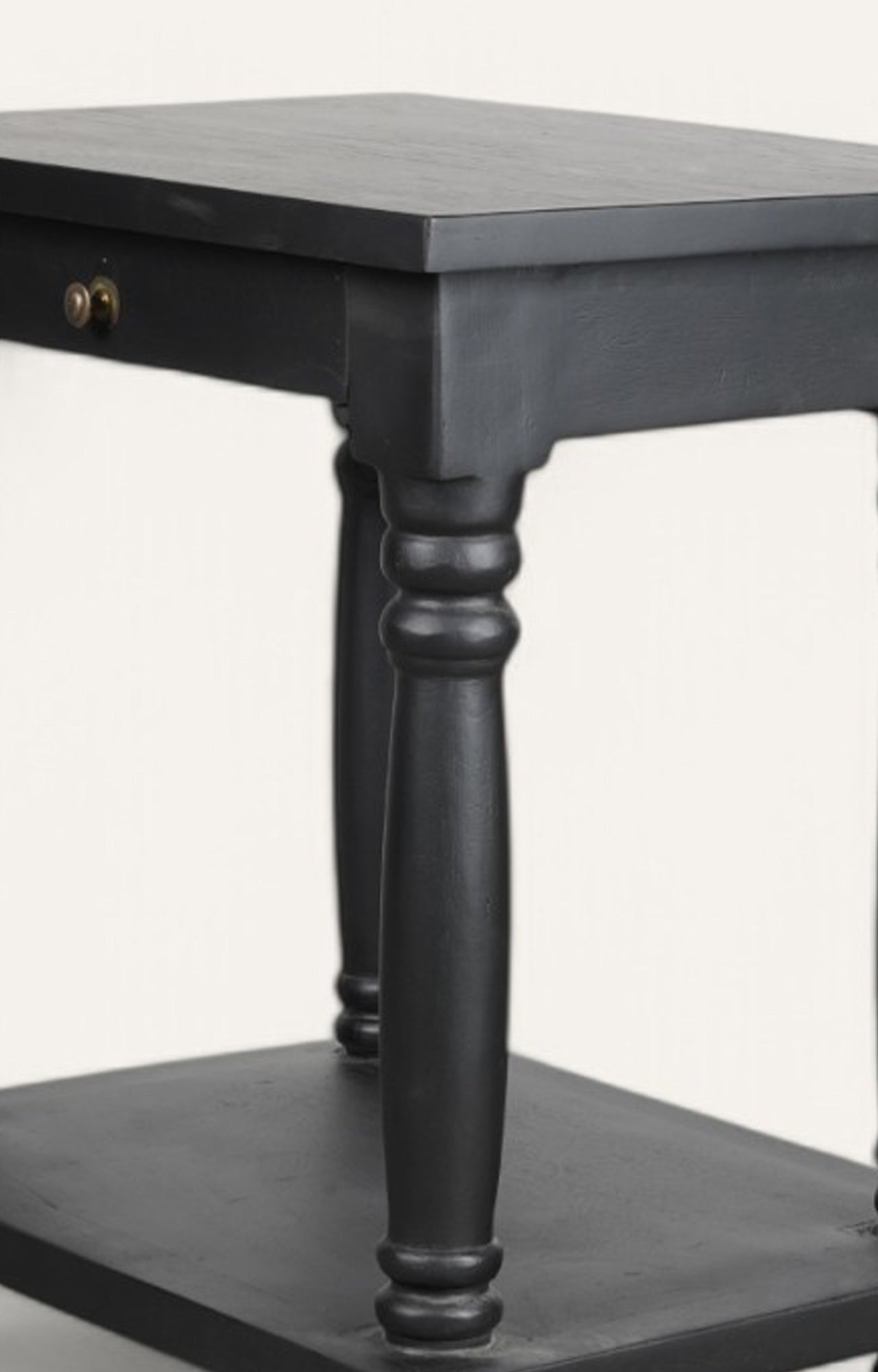 Black Wooden Side Table