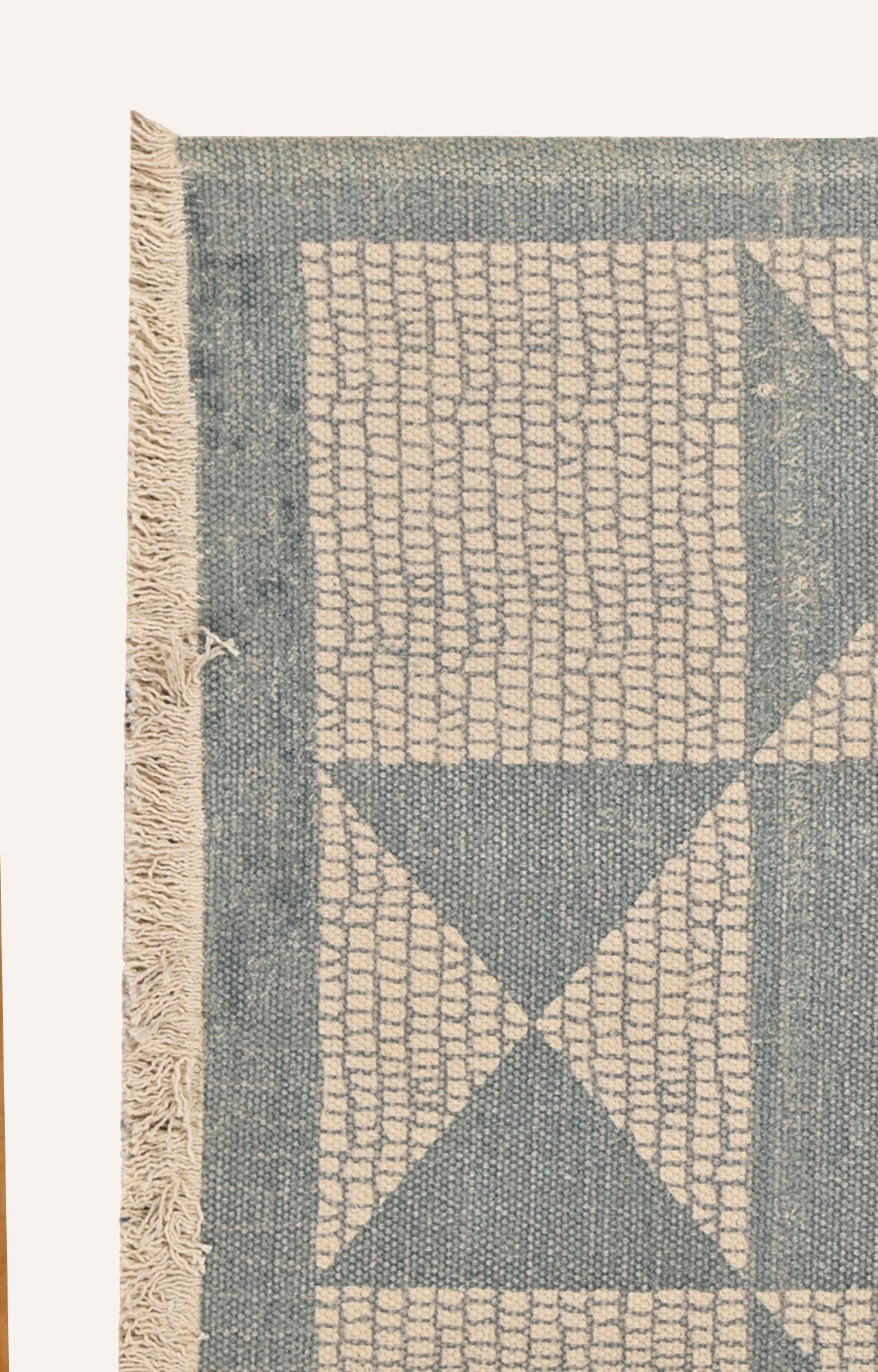 Handwoven Argyle Geometric Area Rug