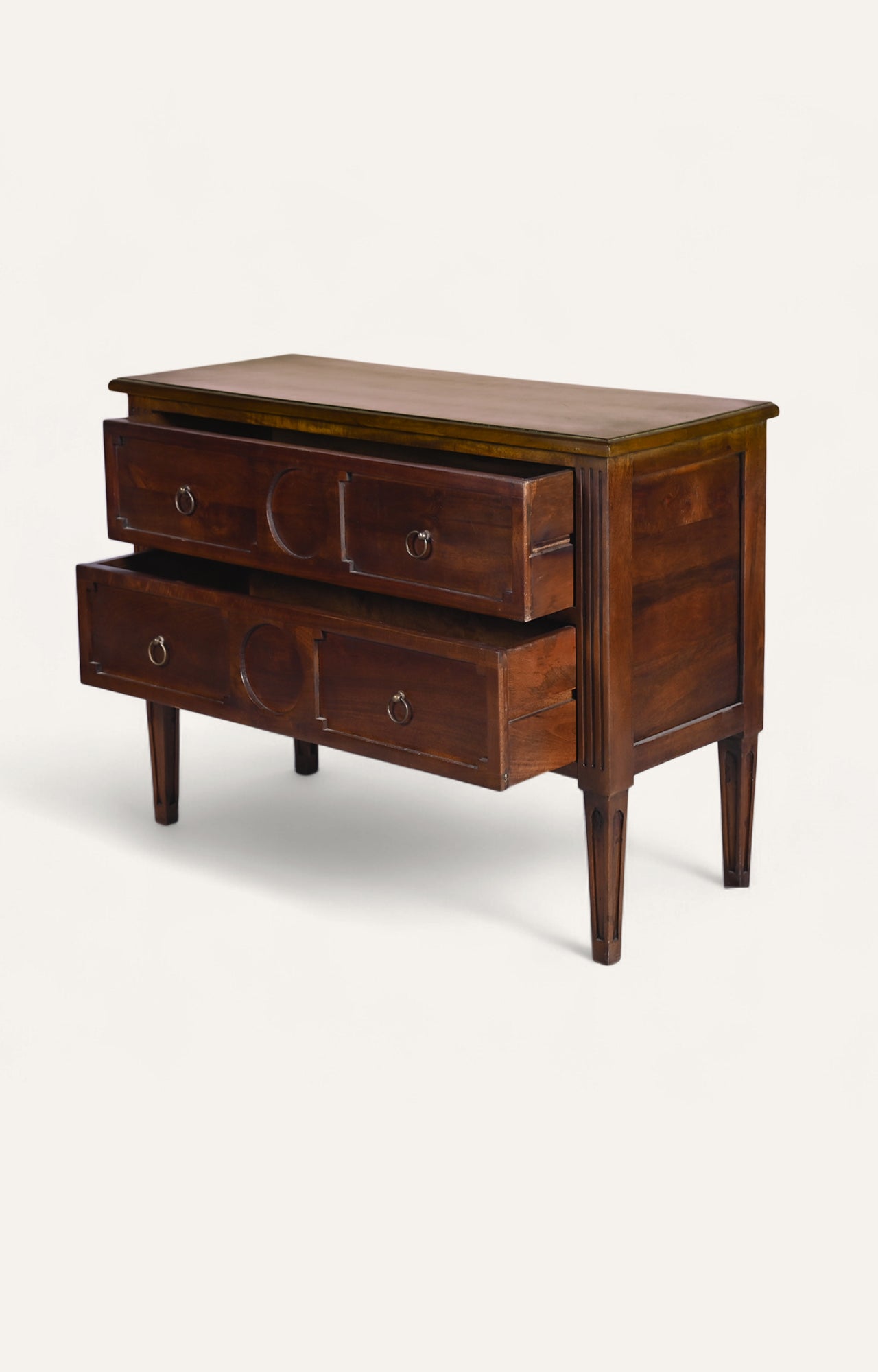 Classic Solid Wood Two-Drawer Chest