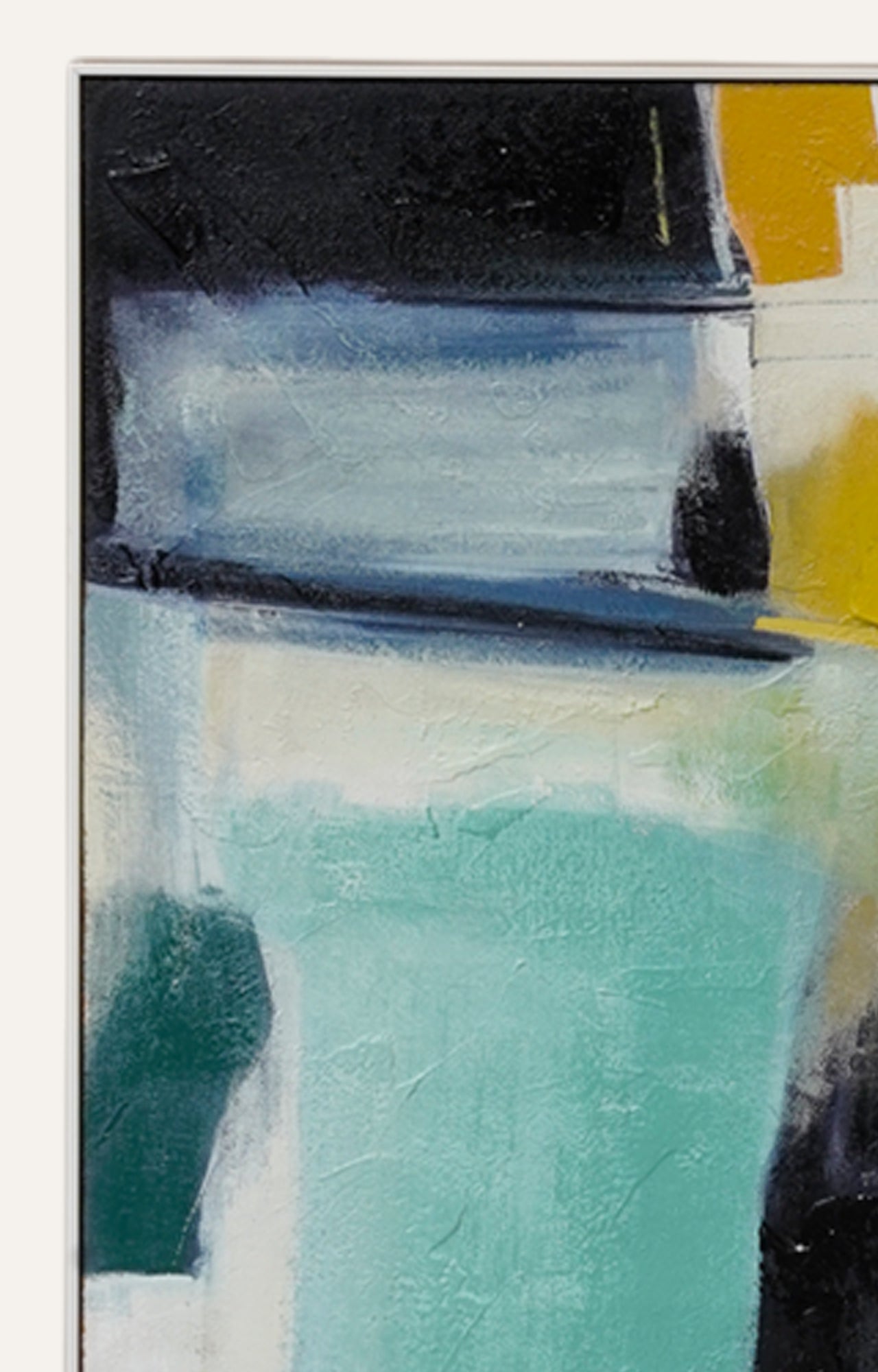 Abstract Textured Art on Hessian with PS Frame