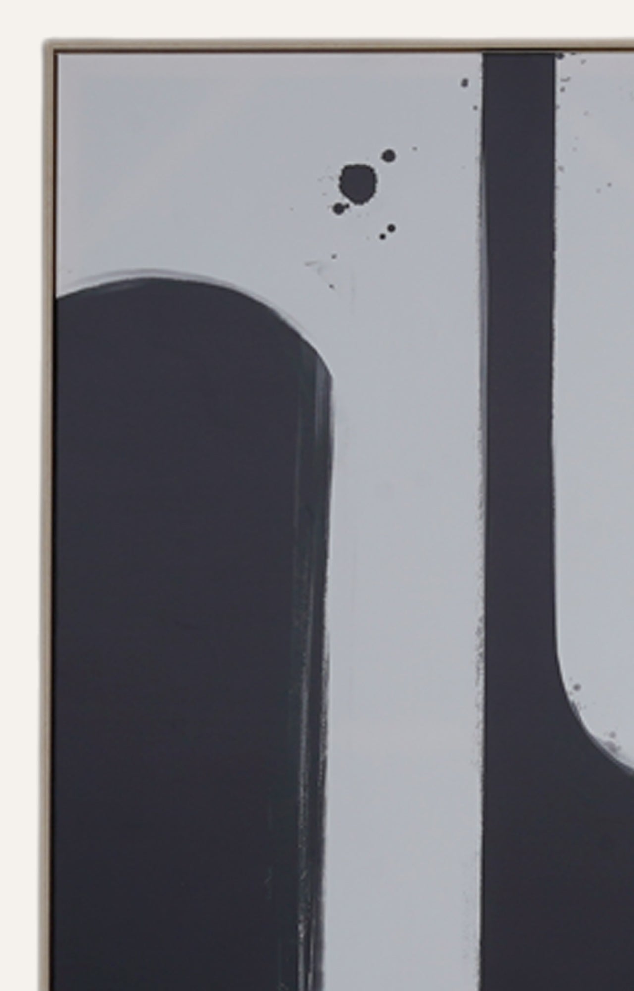 Set of 3 Black Monochrome Canvas Print Wall Art