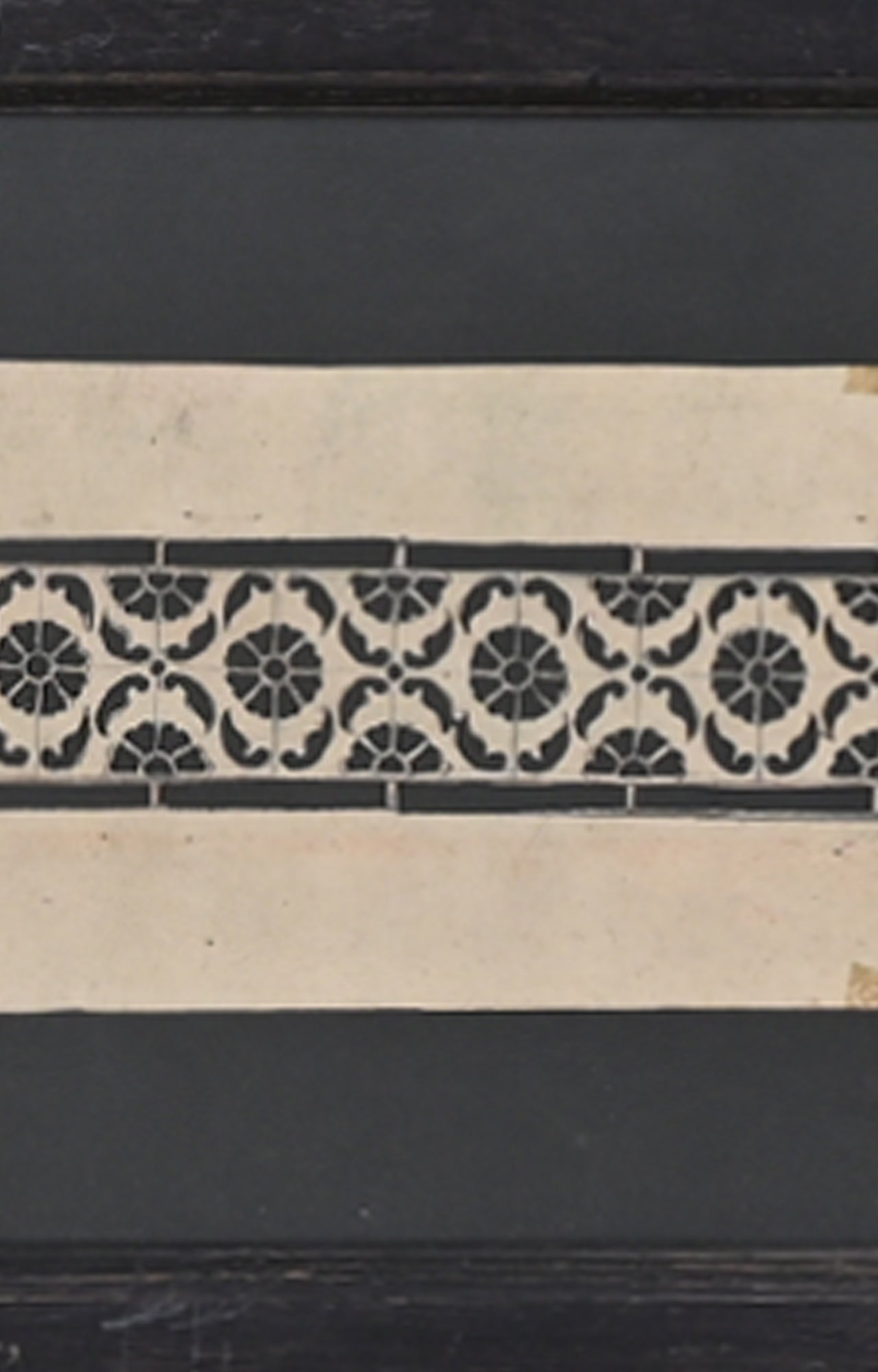 Floral Handmade paper stencil (Framed)