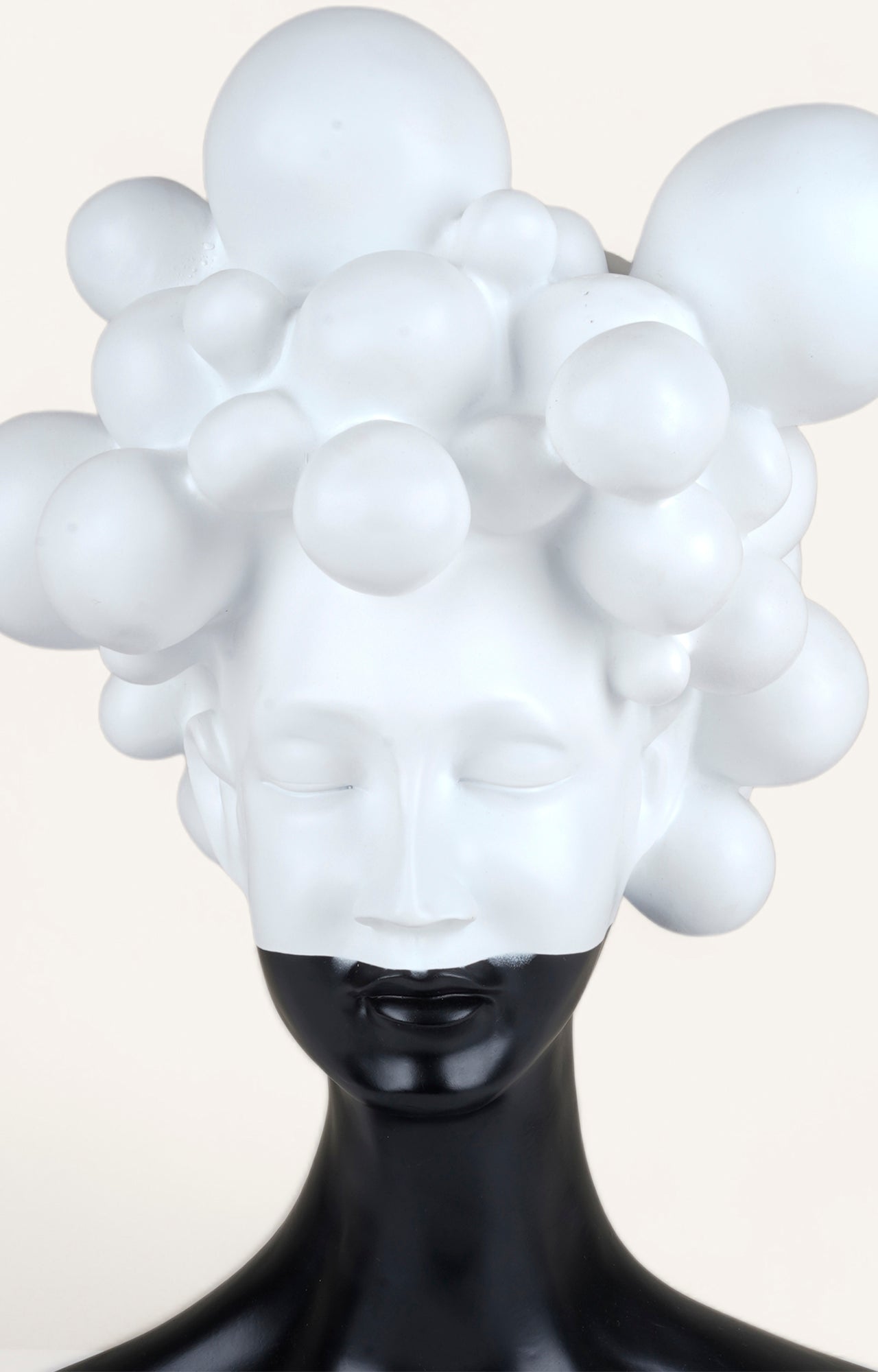 Cloud Head Abstract Resin Sculpture