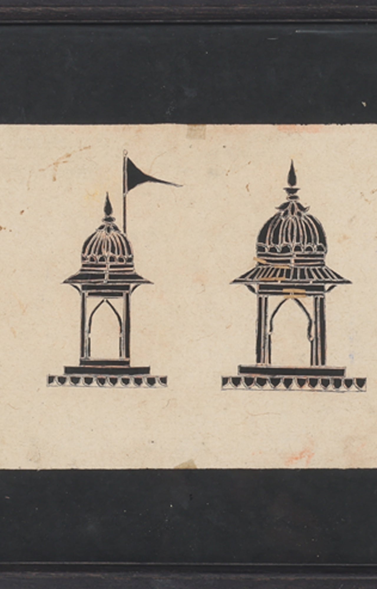 Temple Stencil Art (Framed)