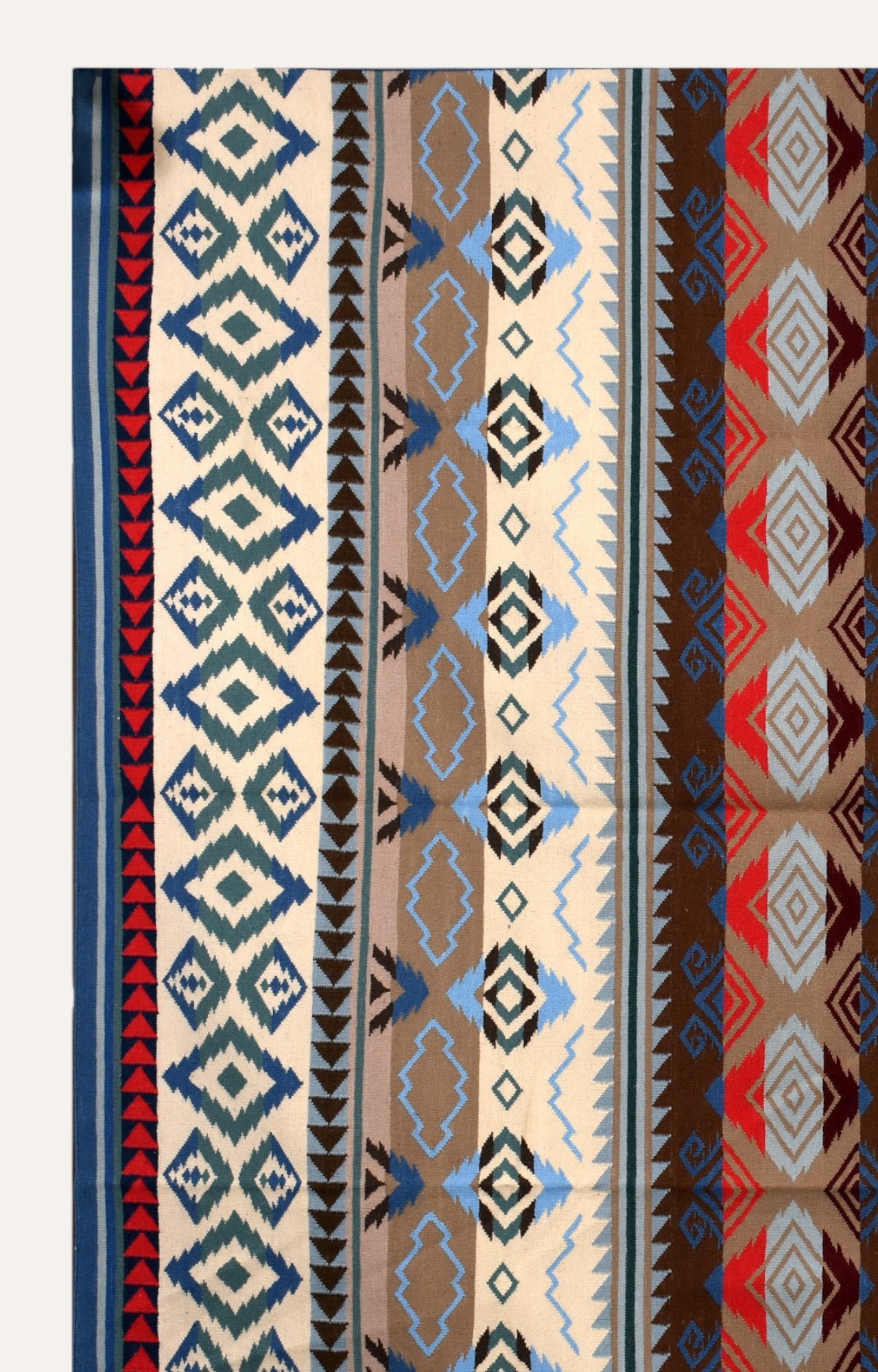 Colorful Handwoven Woolen Rug