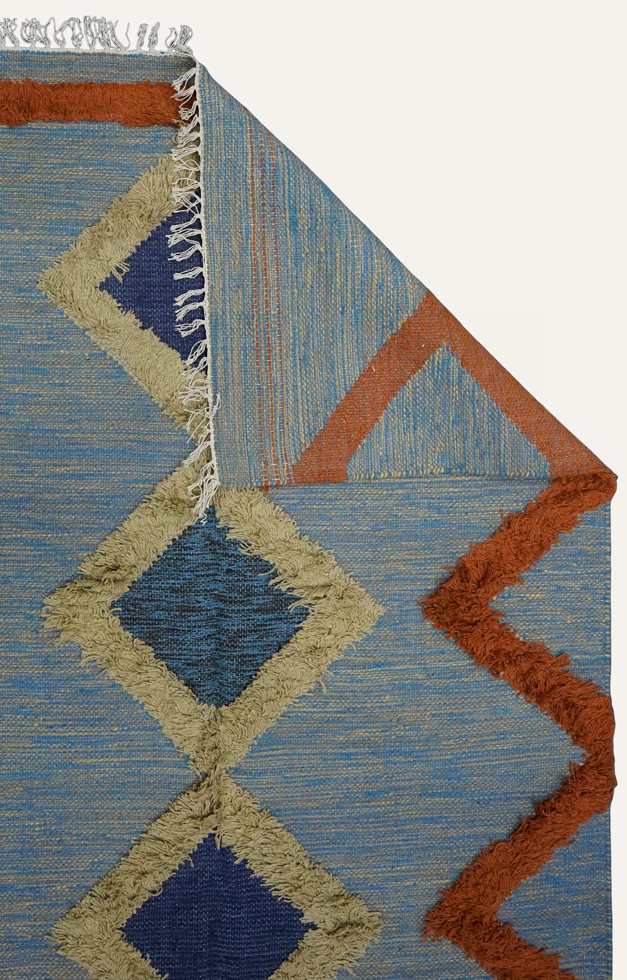 Geometric Handtufted Cotton Rug
