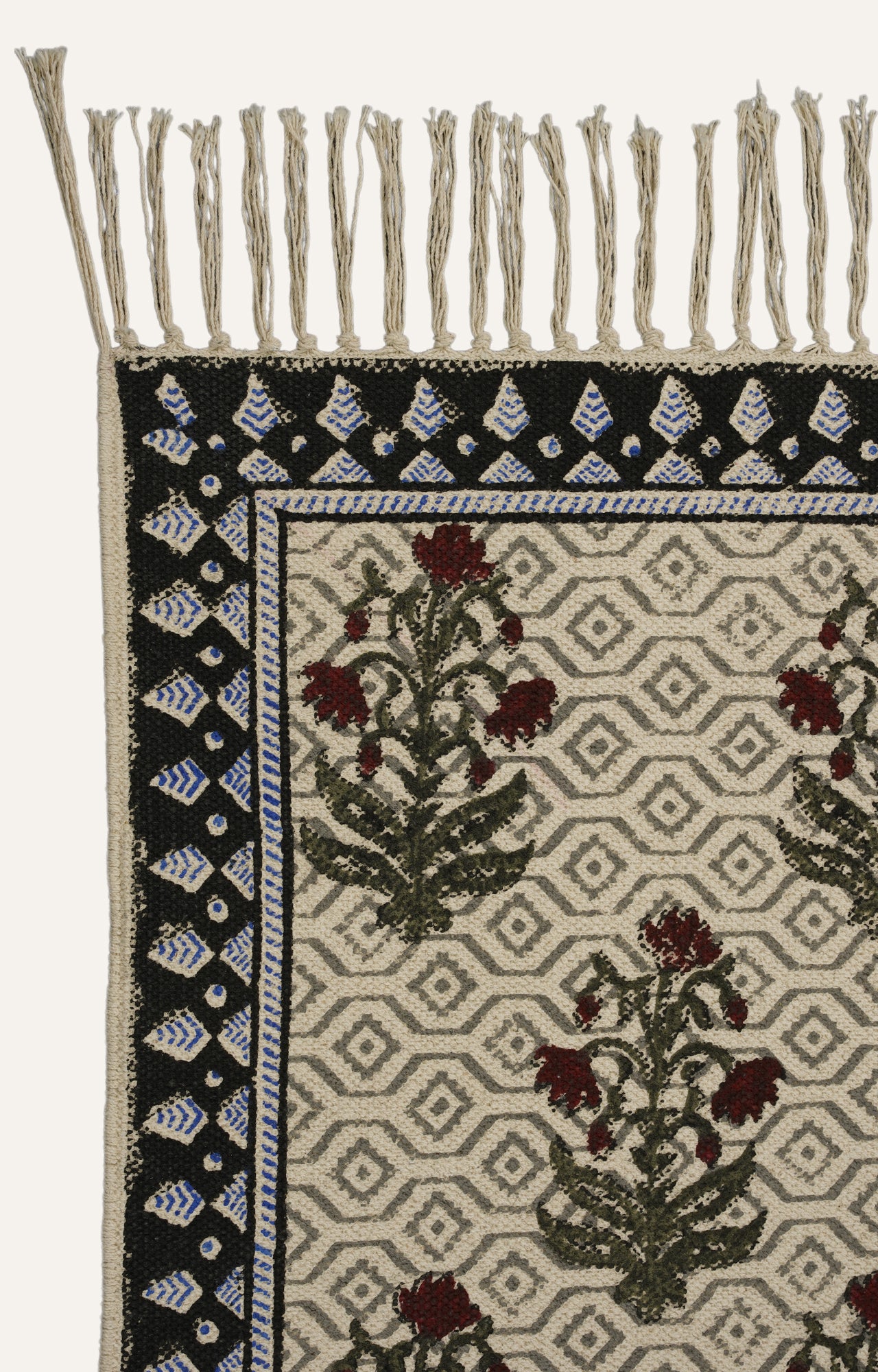 Wildflower Block Print Throw