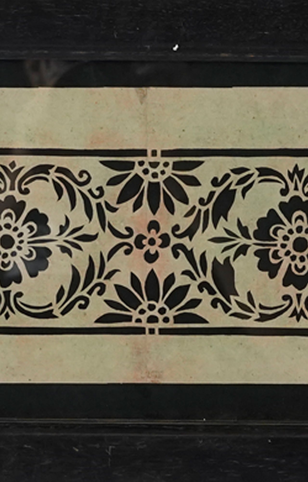 Handmade paper stencil (Framed)