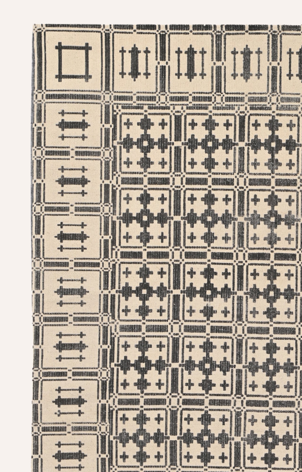 Handwoven  Trellis Area Rug (Beige)