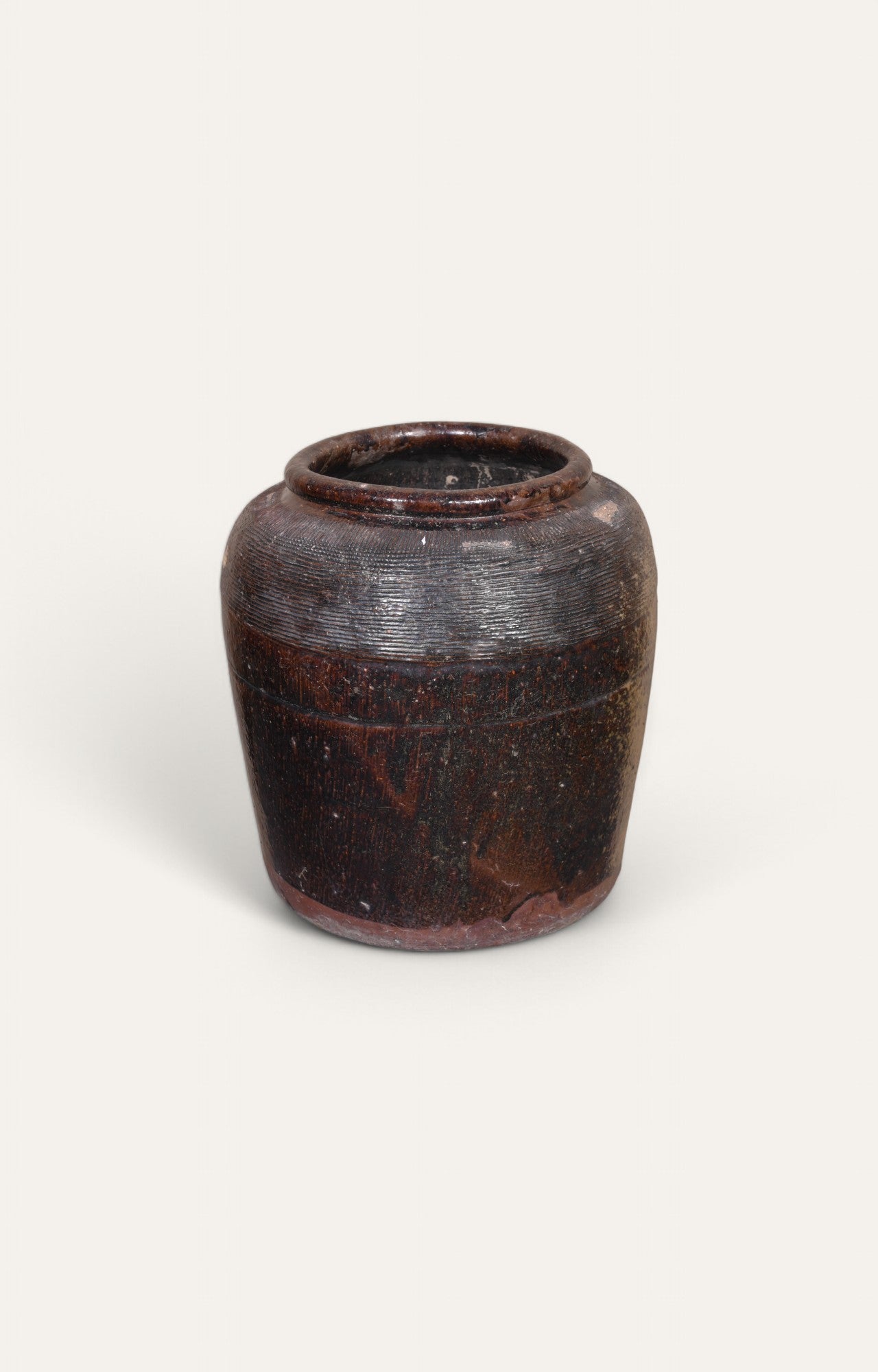 Vintage Texture Glaze Clay Pot