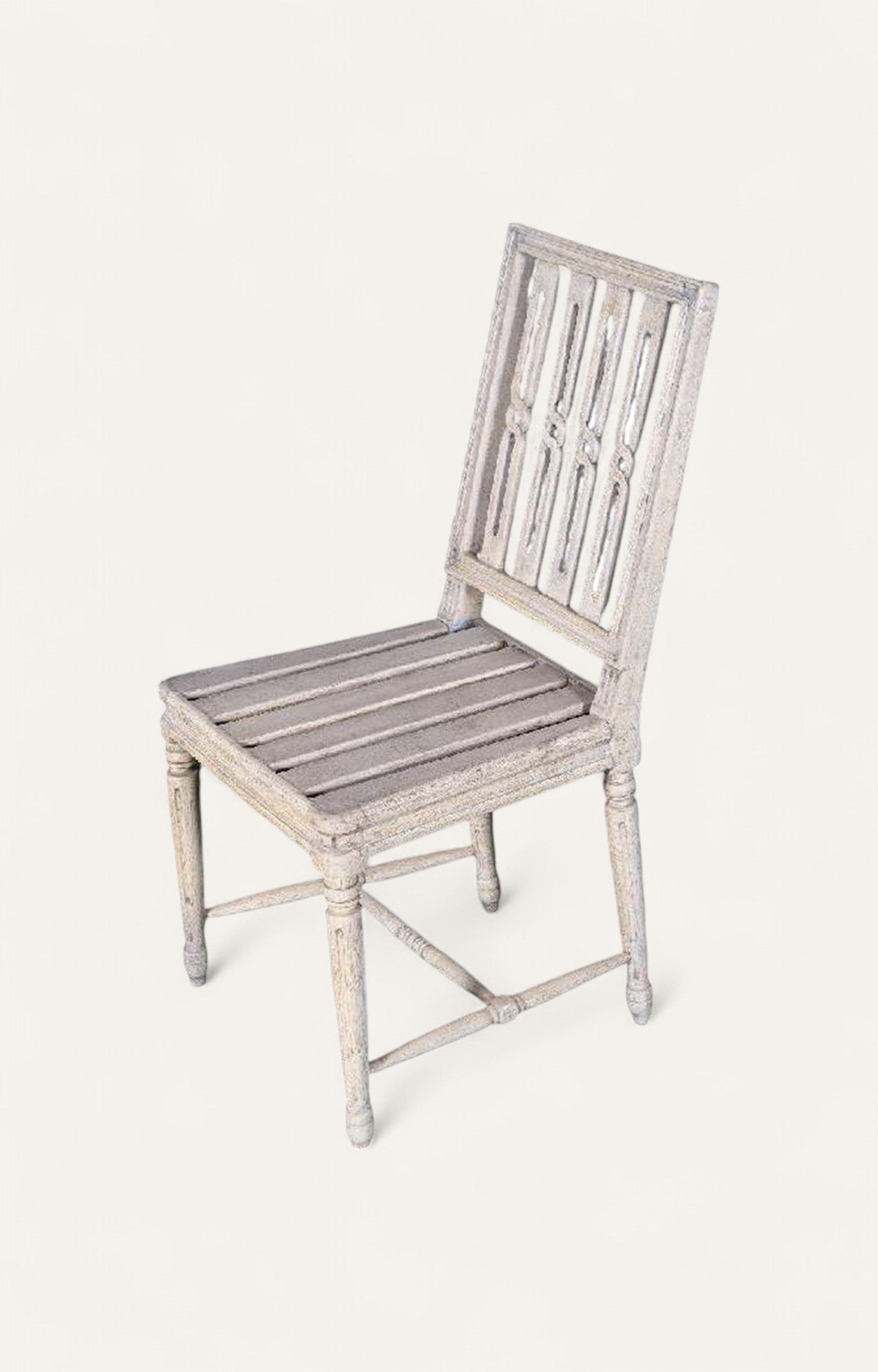 Wood chair with latha