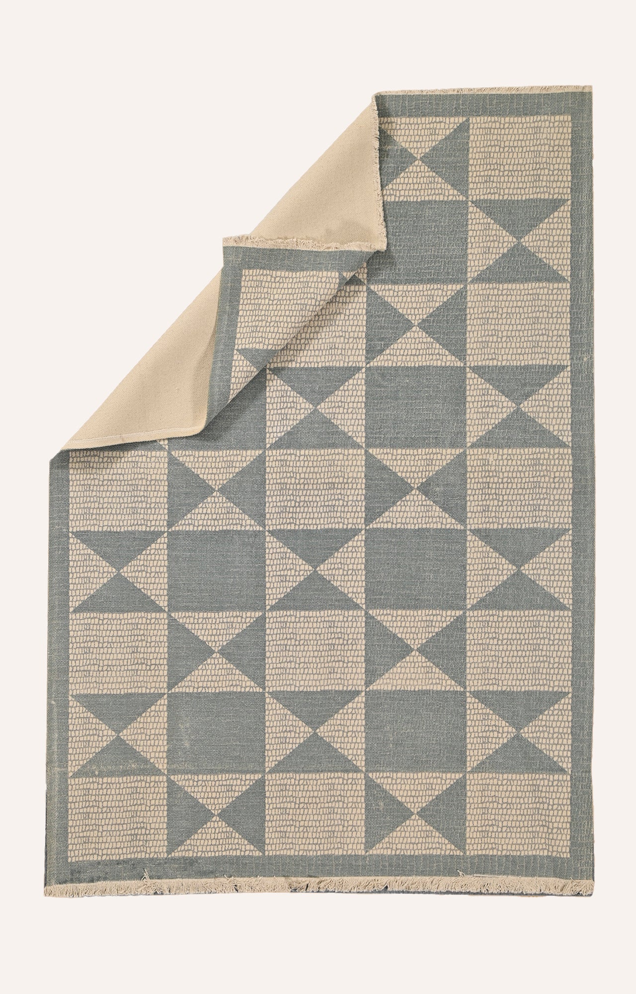 Handwoven Argyle Geometric Area Rug