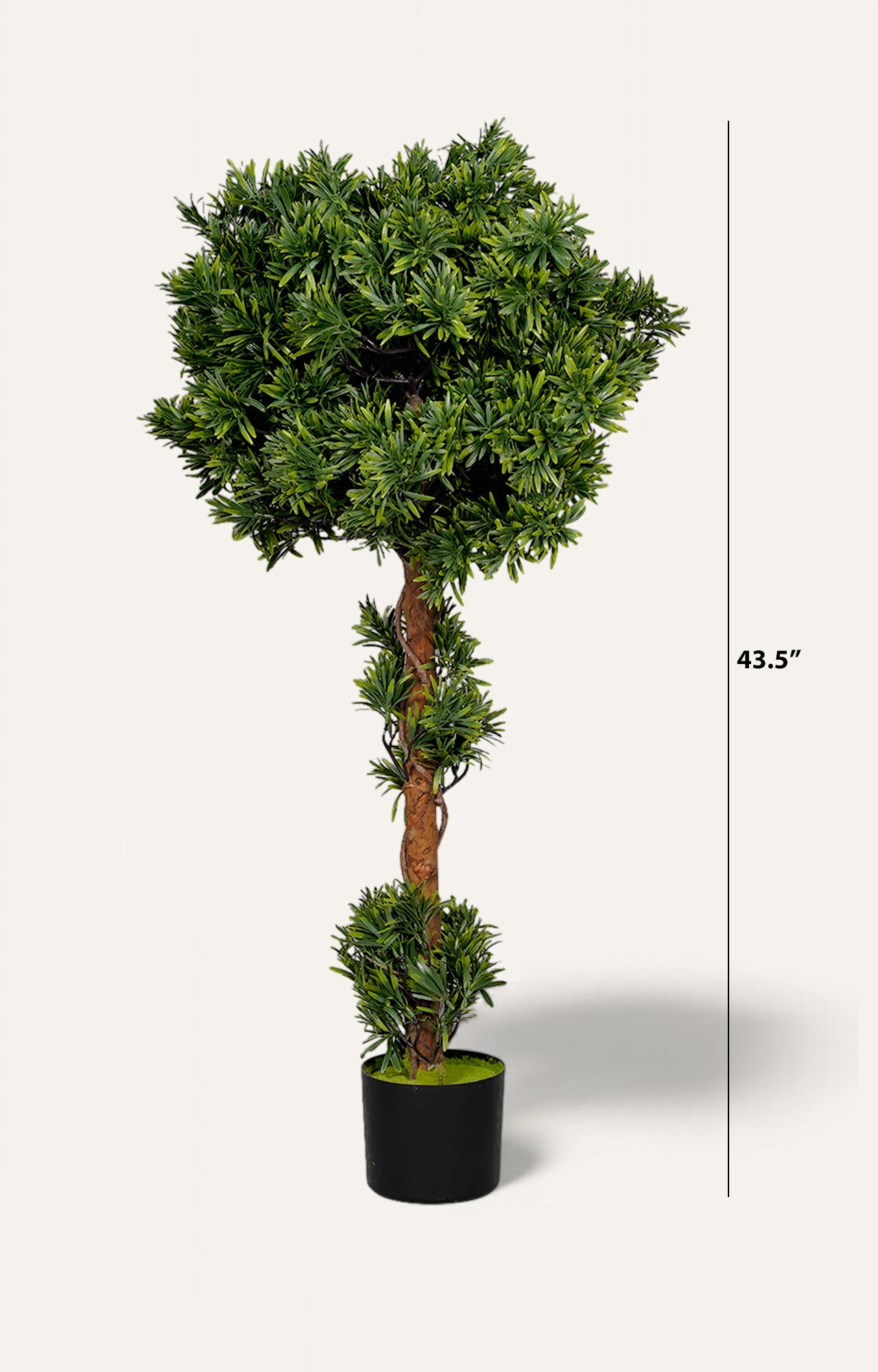 Artificial Podocarpus Spiral Topiary – 3.5 Feet