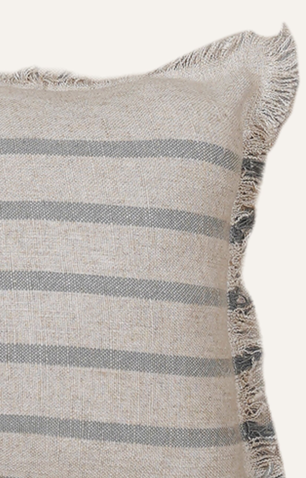 Indigo Wave Linen Cushion Cover