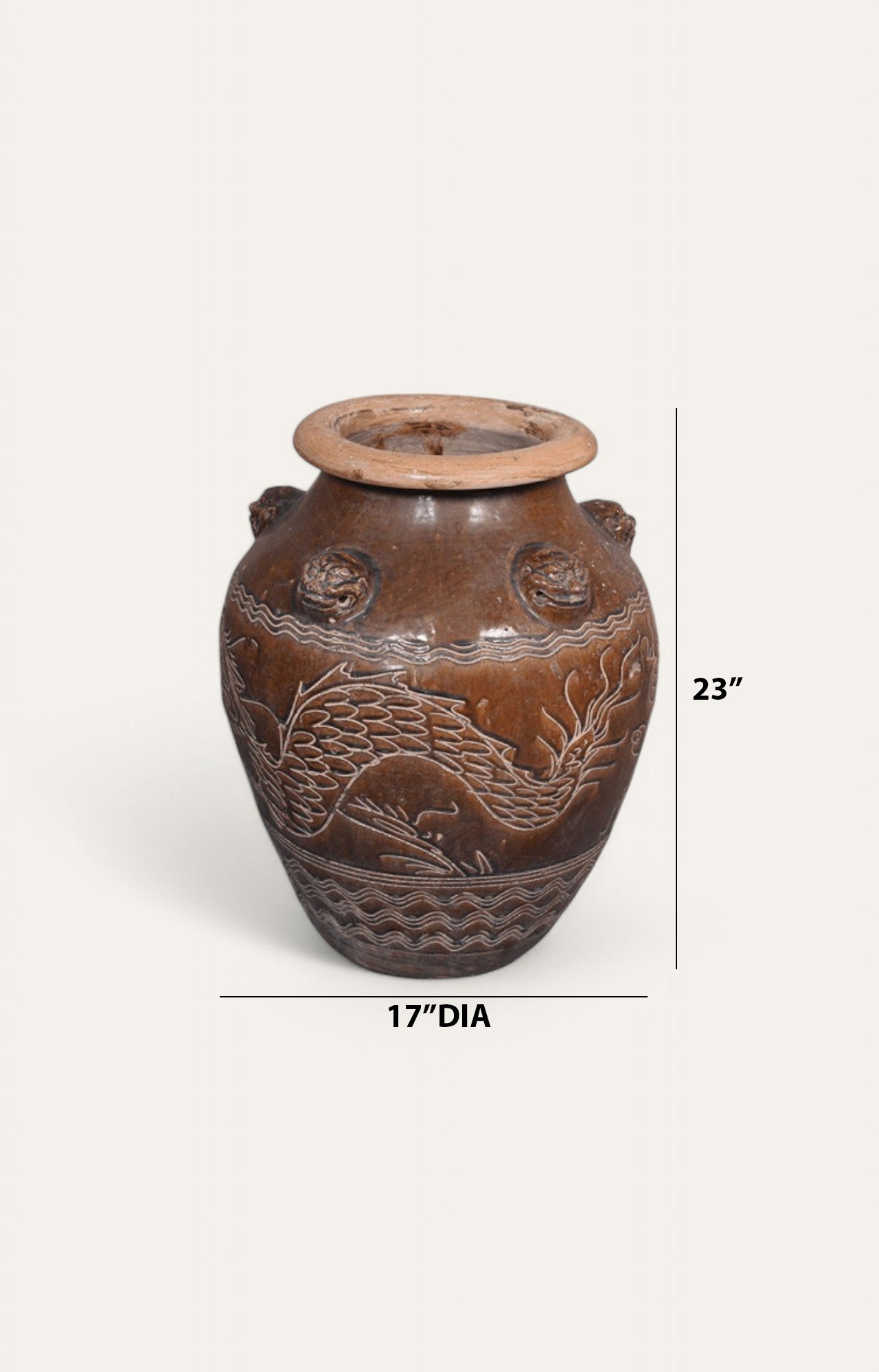 Lunar Vintage Chinese Ceramic Vase