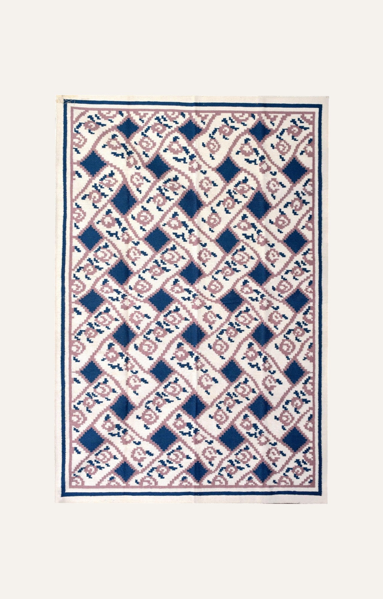 Handwoven Nordic woolen  rug