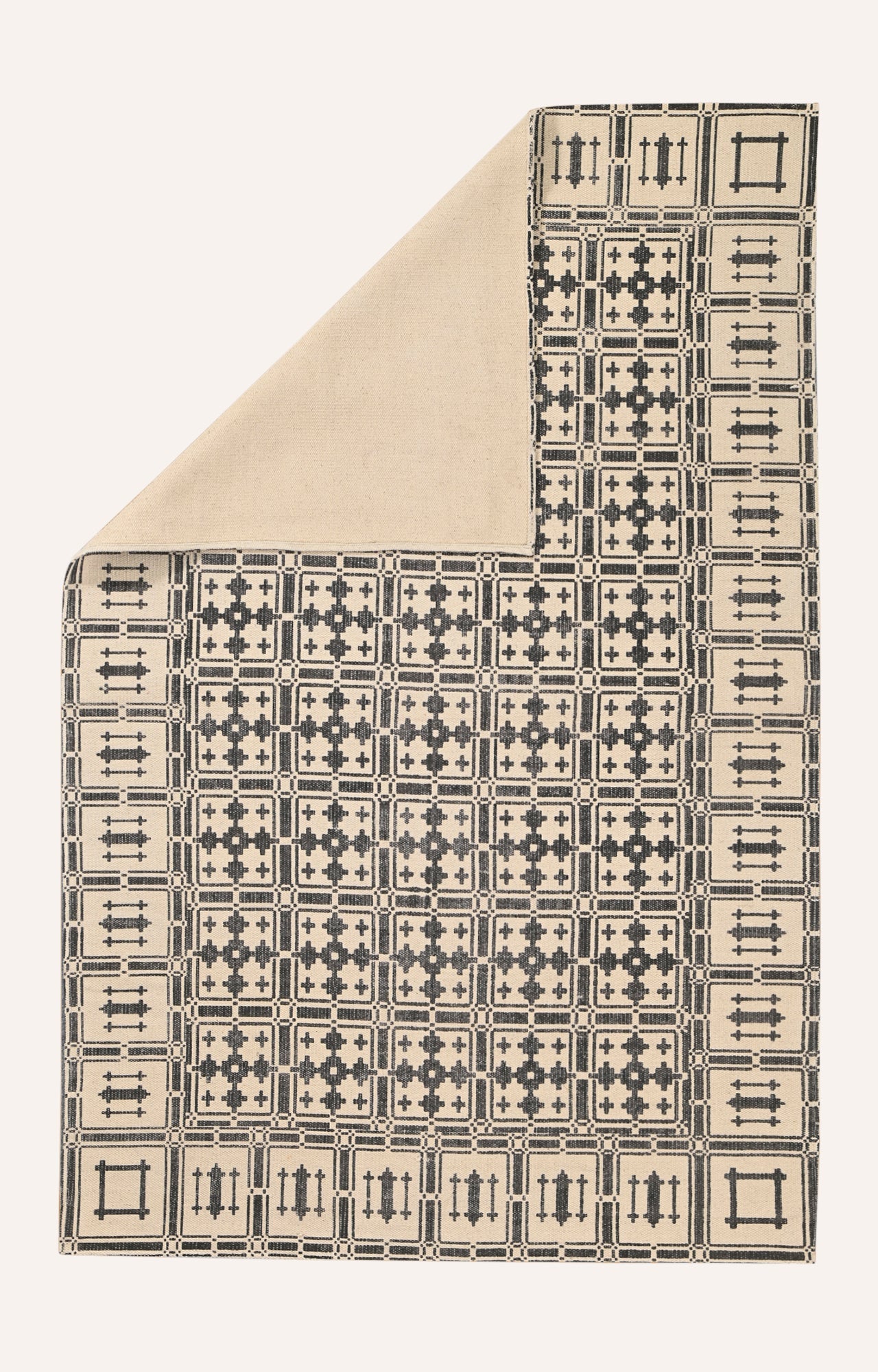 Handwoven  Trellis Area Rug (Beige)
