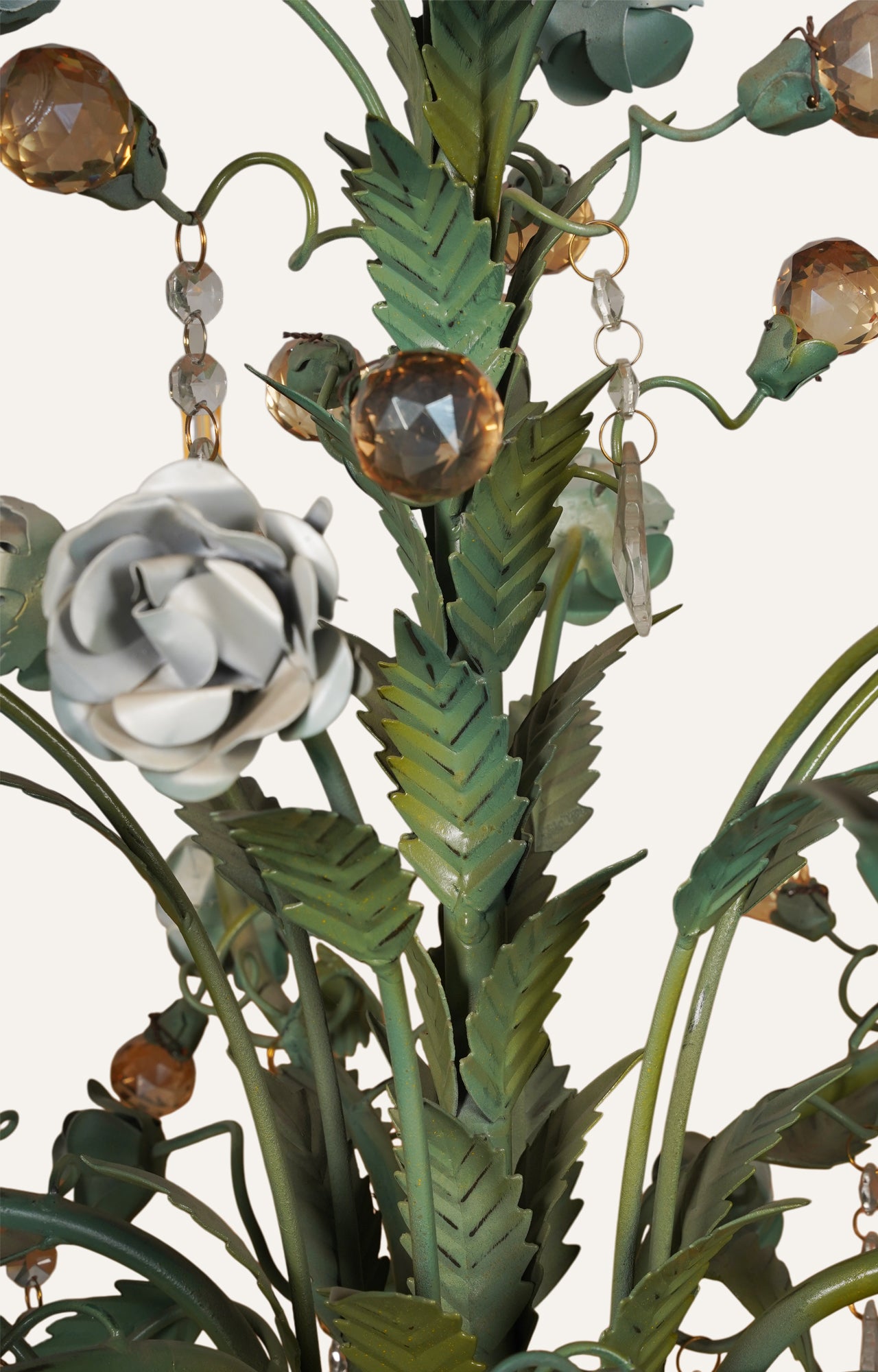 Rustic Bloom Crystal Chandelier