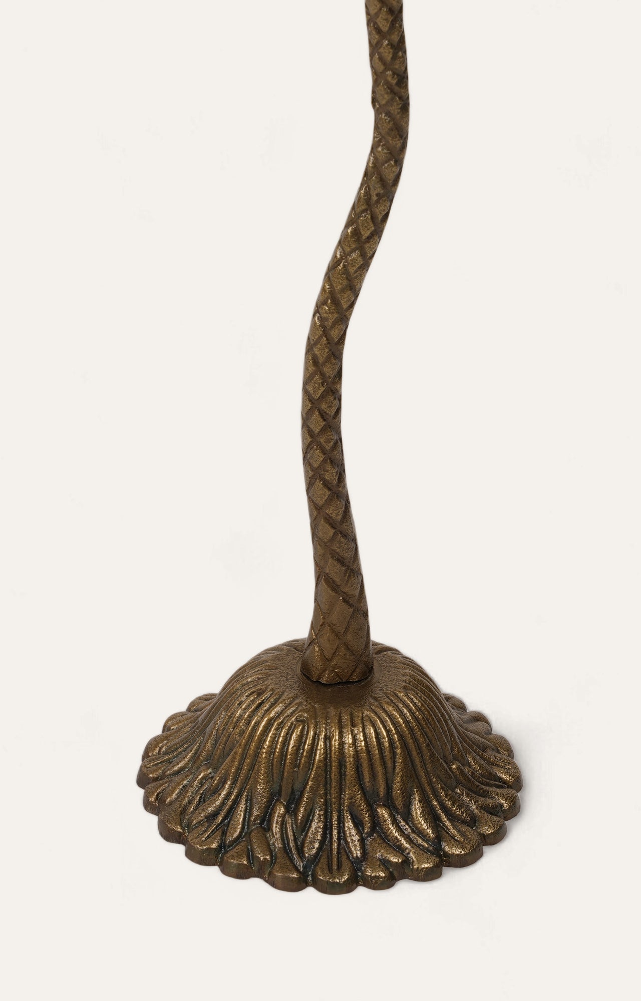 Brass Palm Tree Golden Candle Stand