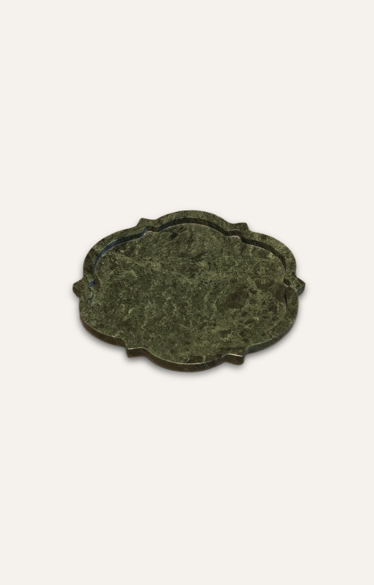 Verdure Green Marble Platter Set (Set of 3)