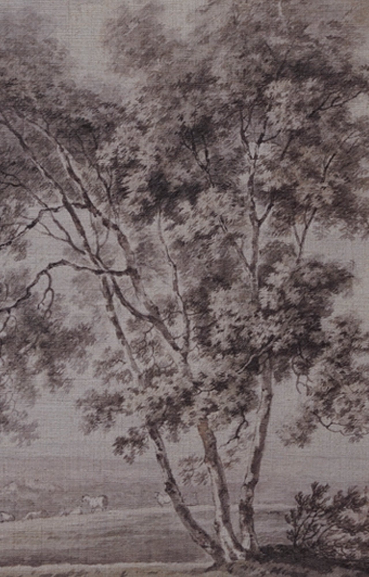 Life Scene Textured Canvas Painting