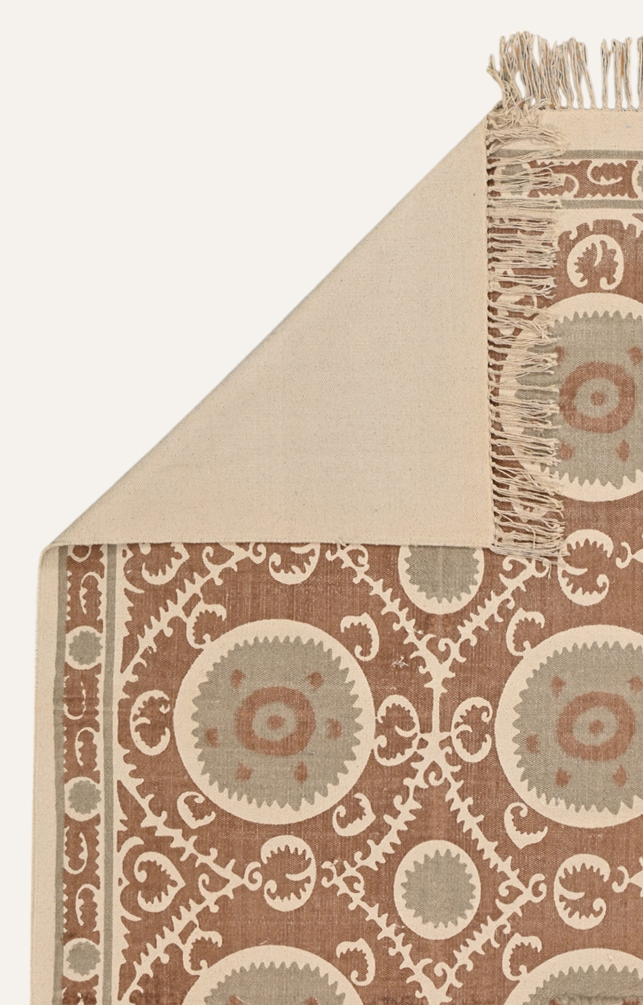 Caramel Suzani Cotton Rug