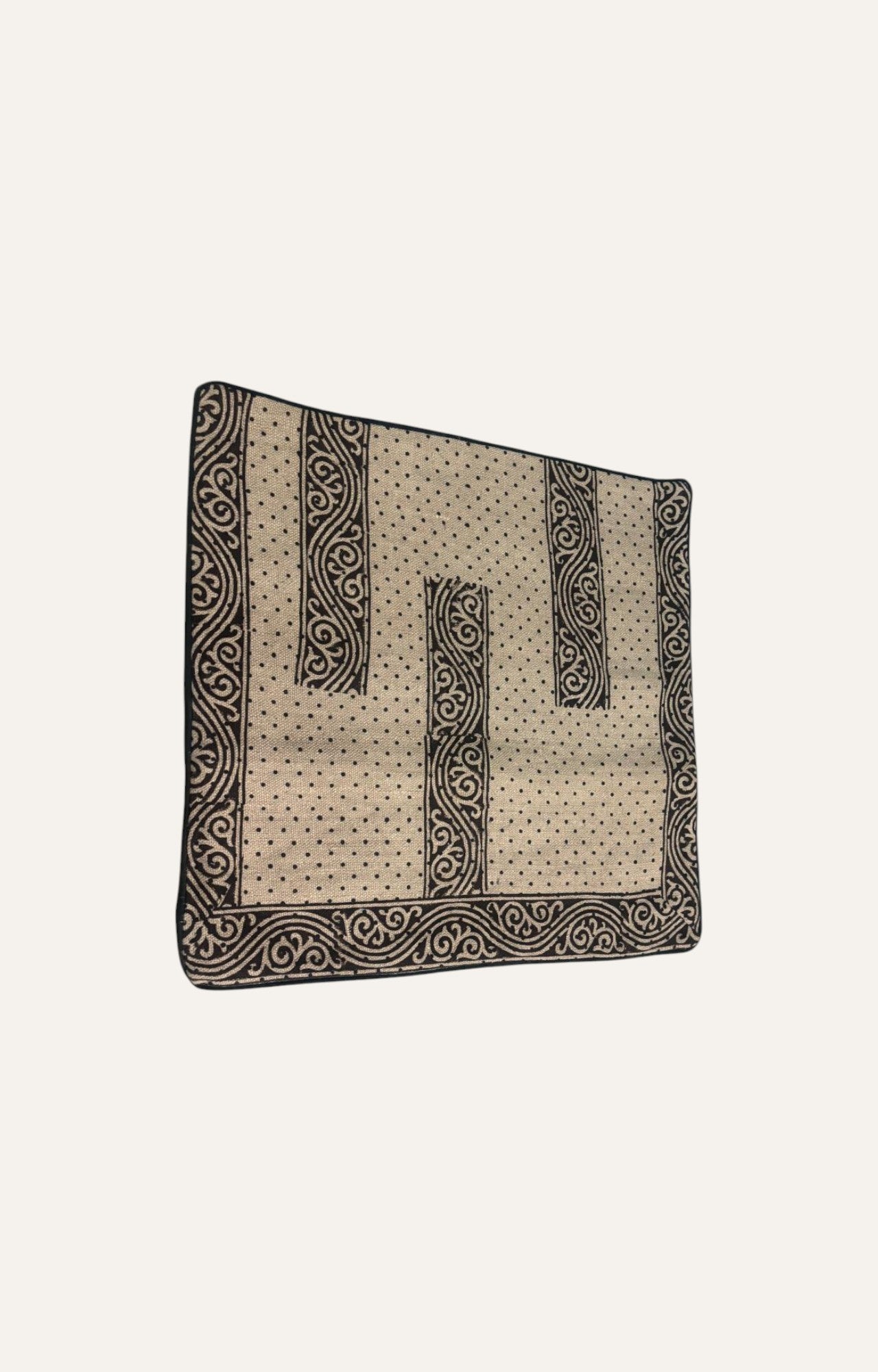 Handwoven Cushion with Modern Indian Print