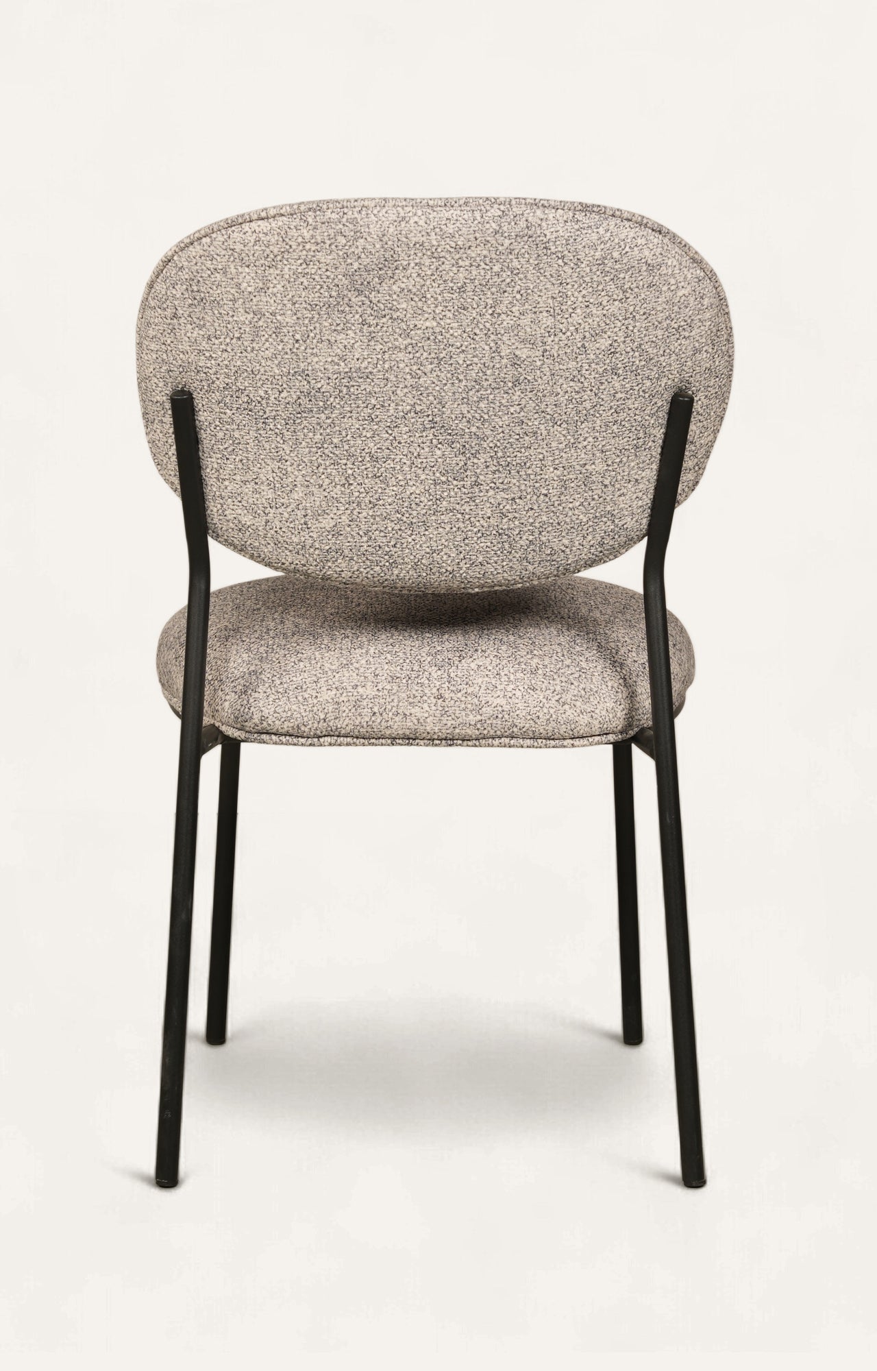 Modern Upholstered Metal Frame Dining Chair