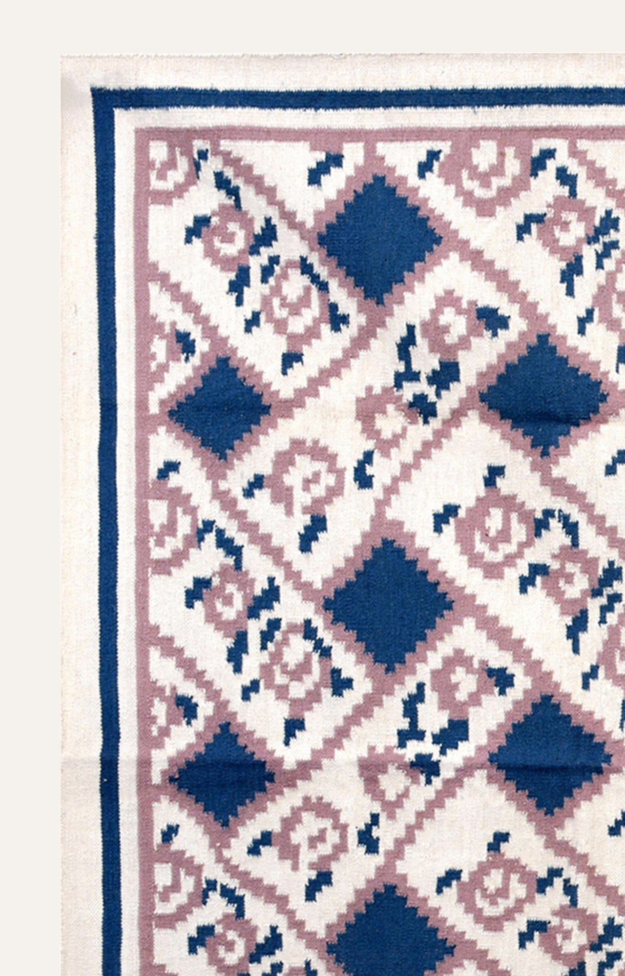 Handwoven Nordic woolen  rug