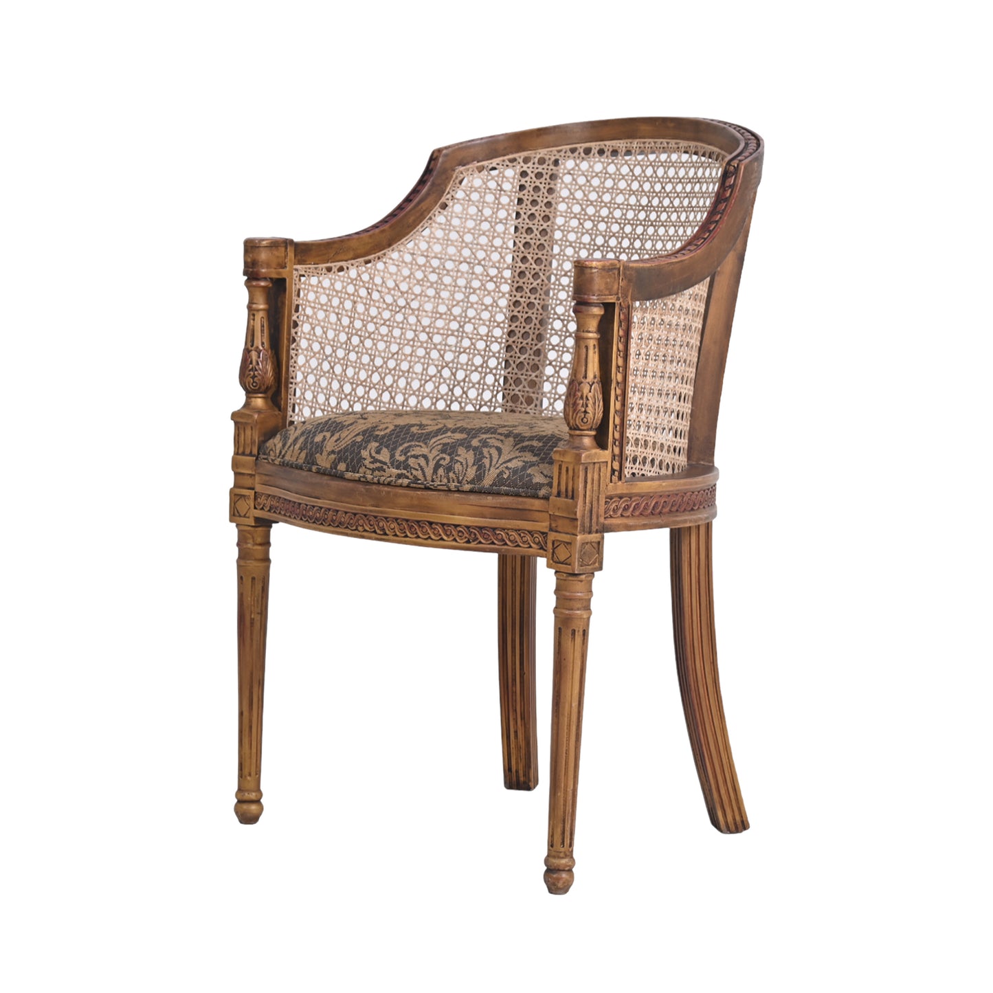 Rattan & Wooden Chair