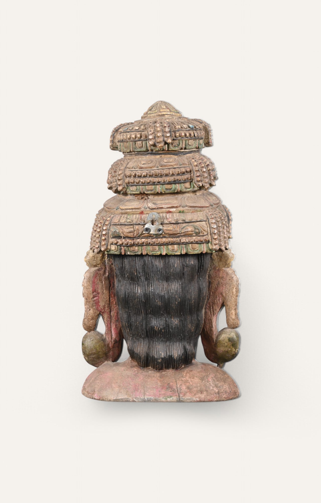 Hand-Carved Wooden Wall Mask