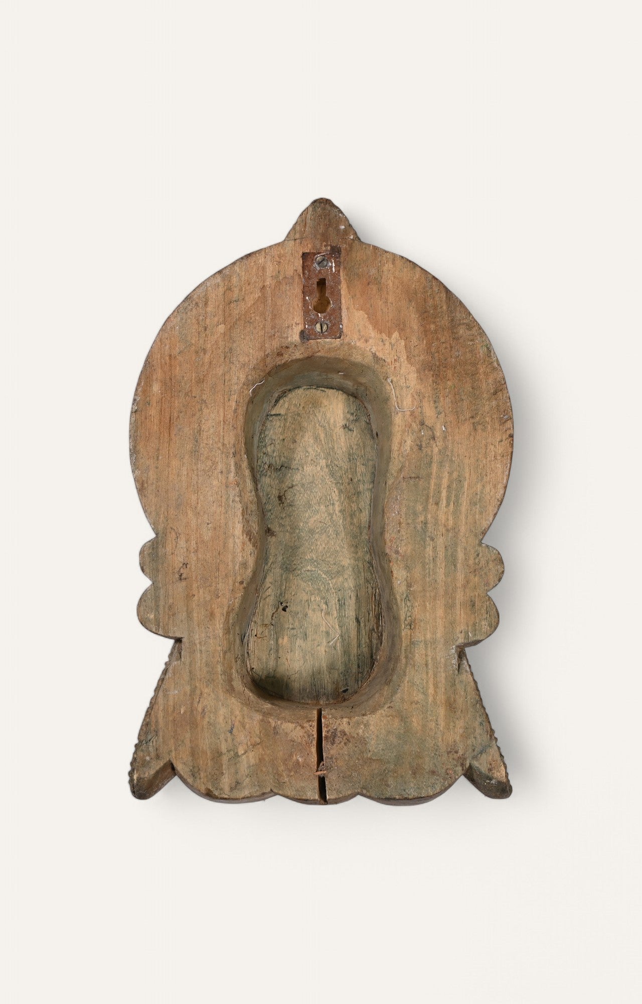 Traditional Hand-Carved Wooden Wall Mask