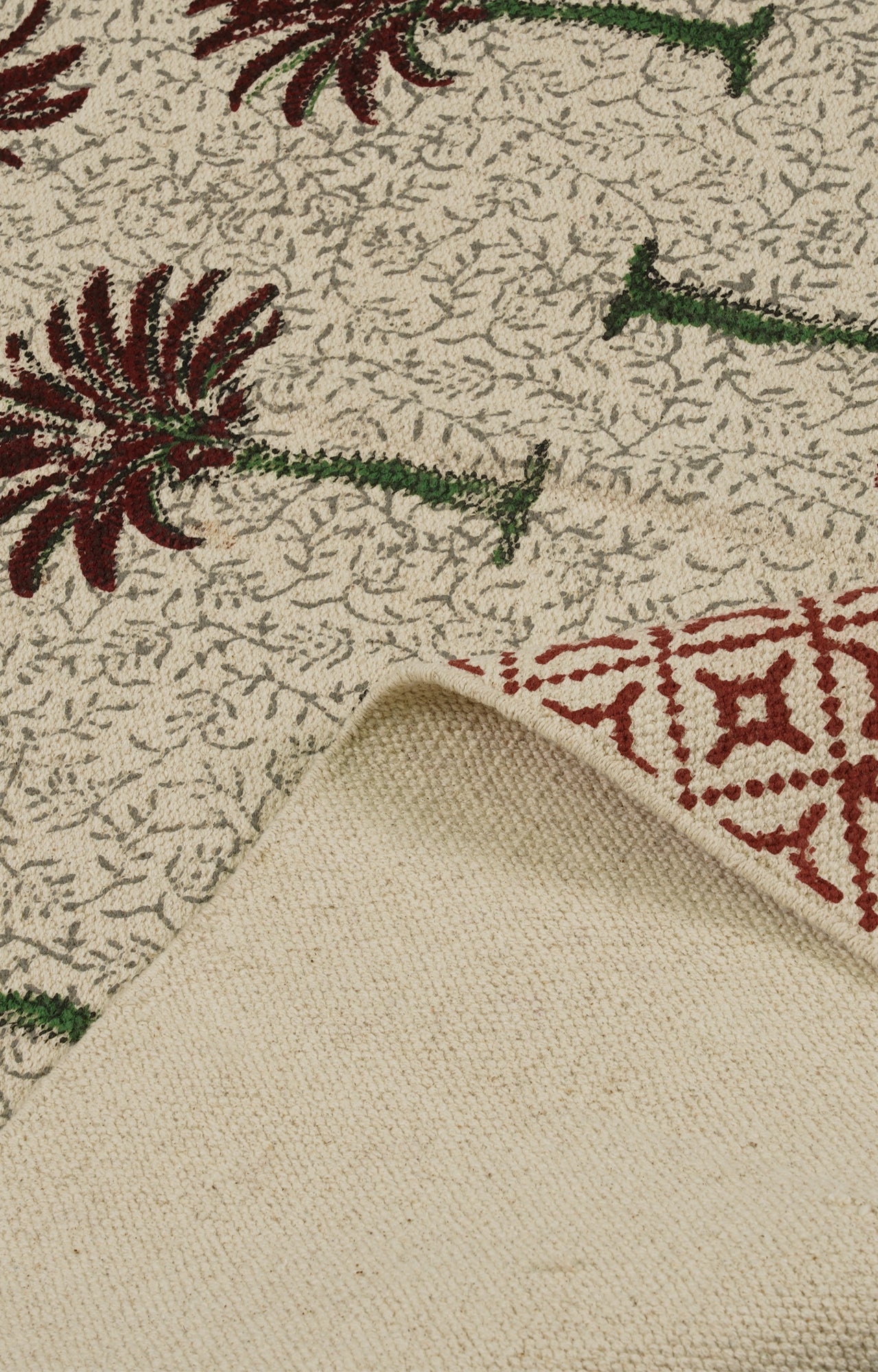 Natures Block Print Cotton Throw