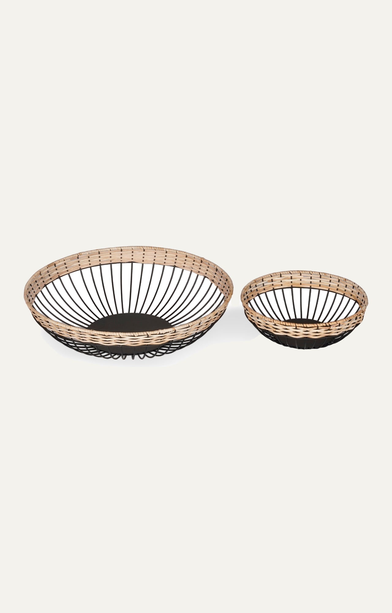 Low Iron & Cane Tray Basket