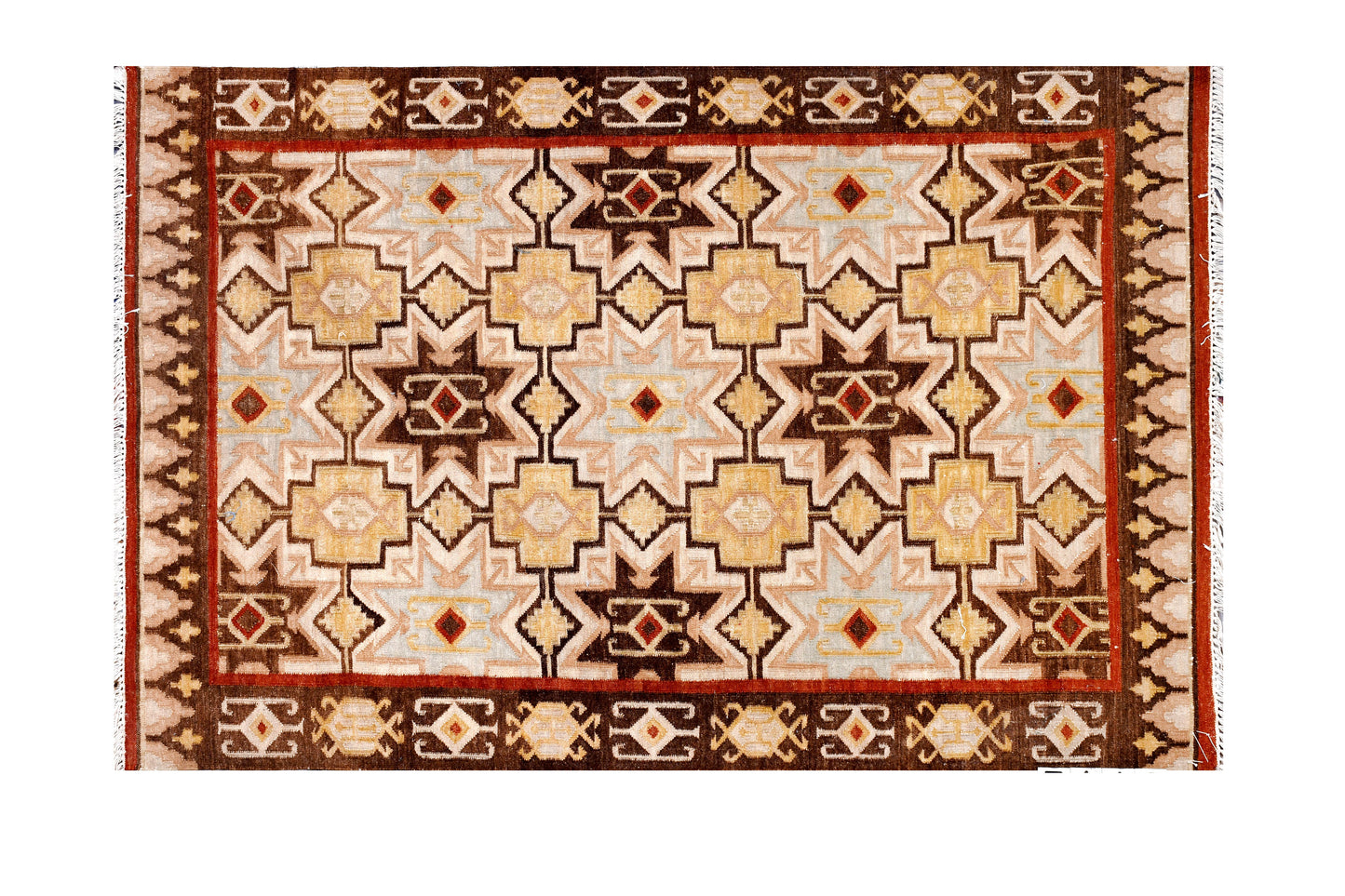 Southwestern Pattern Jewel Ton Woolen Rug