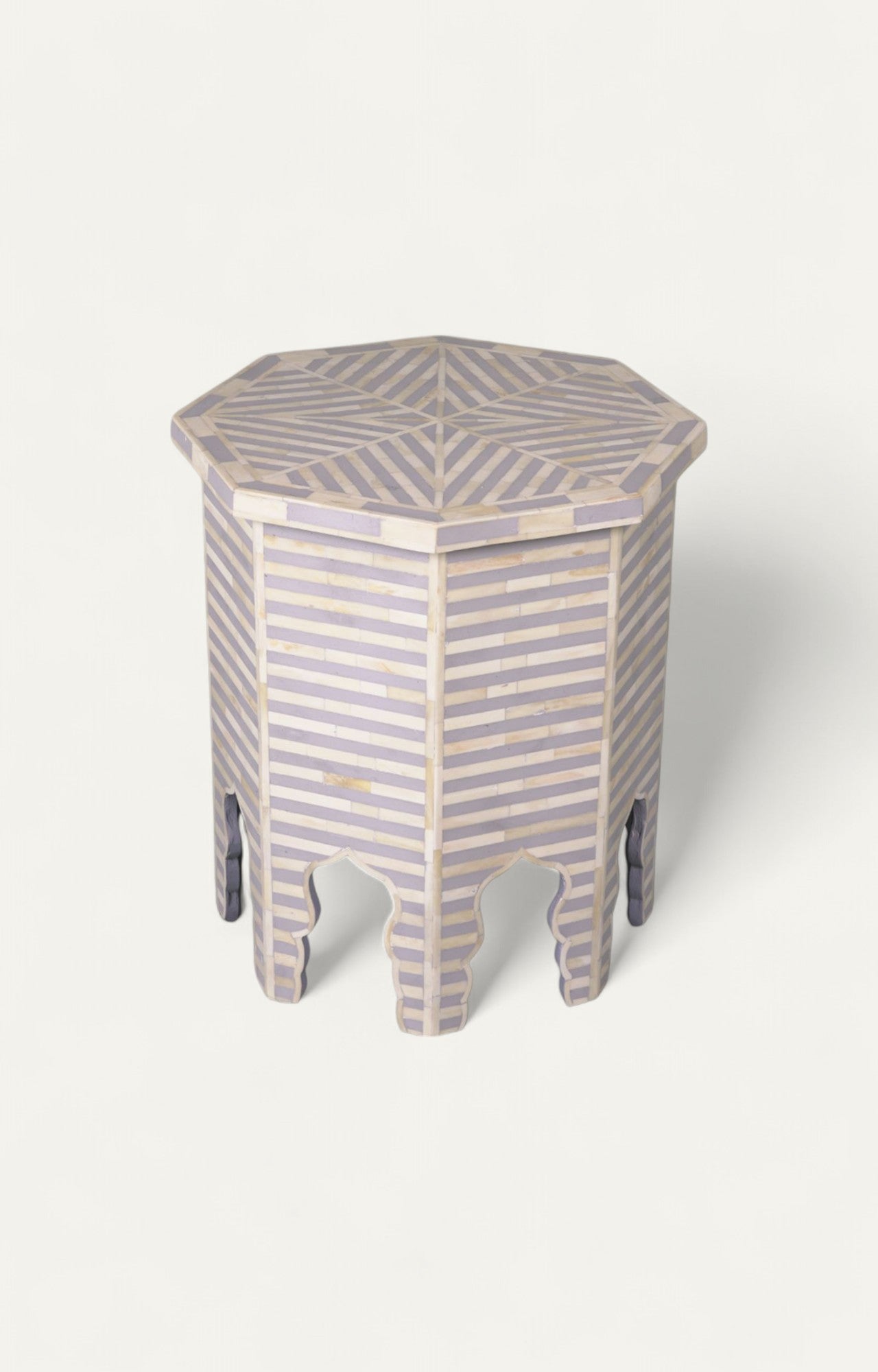 BONE INLAY SIDE TABLE