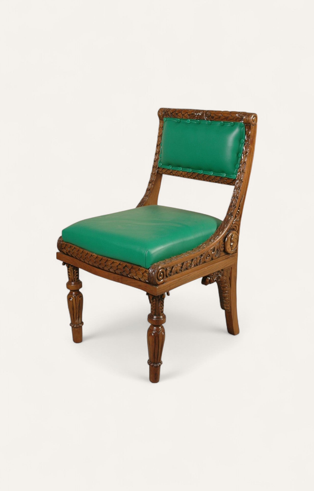 Green Wooden Dining chair