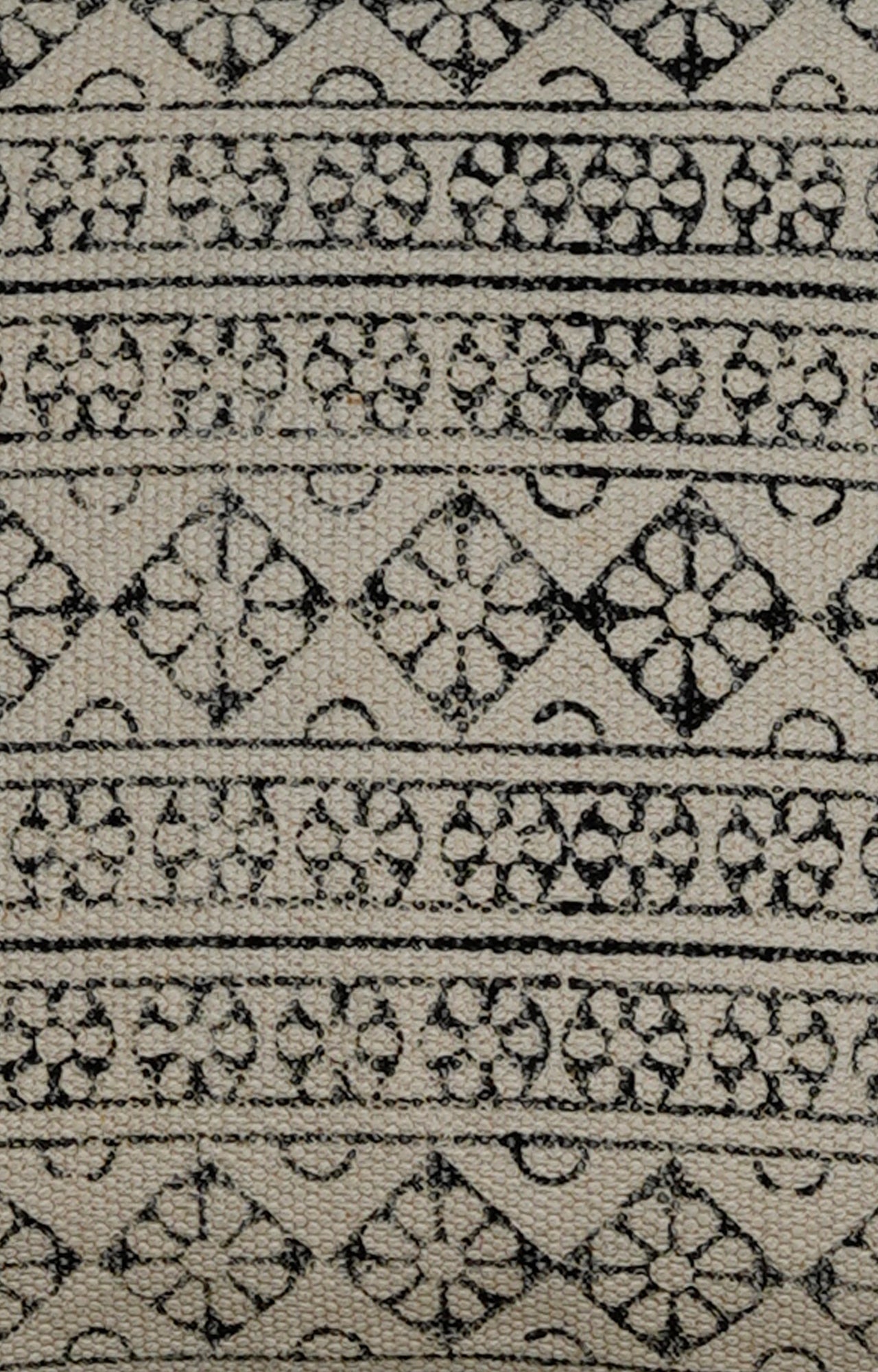 Indian Black ad White Printed Cushion