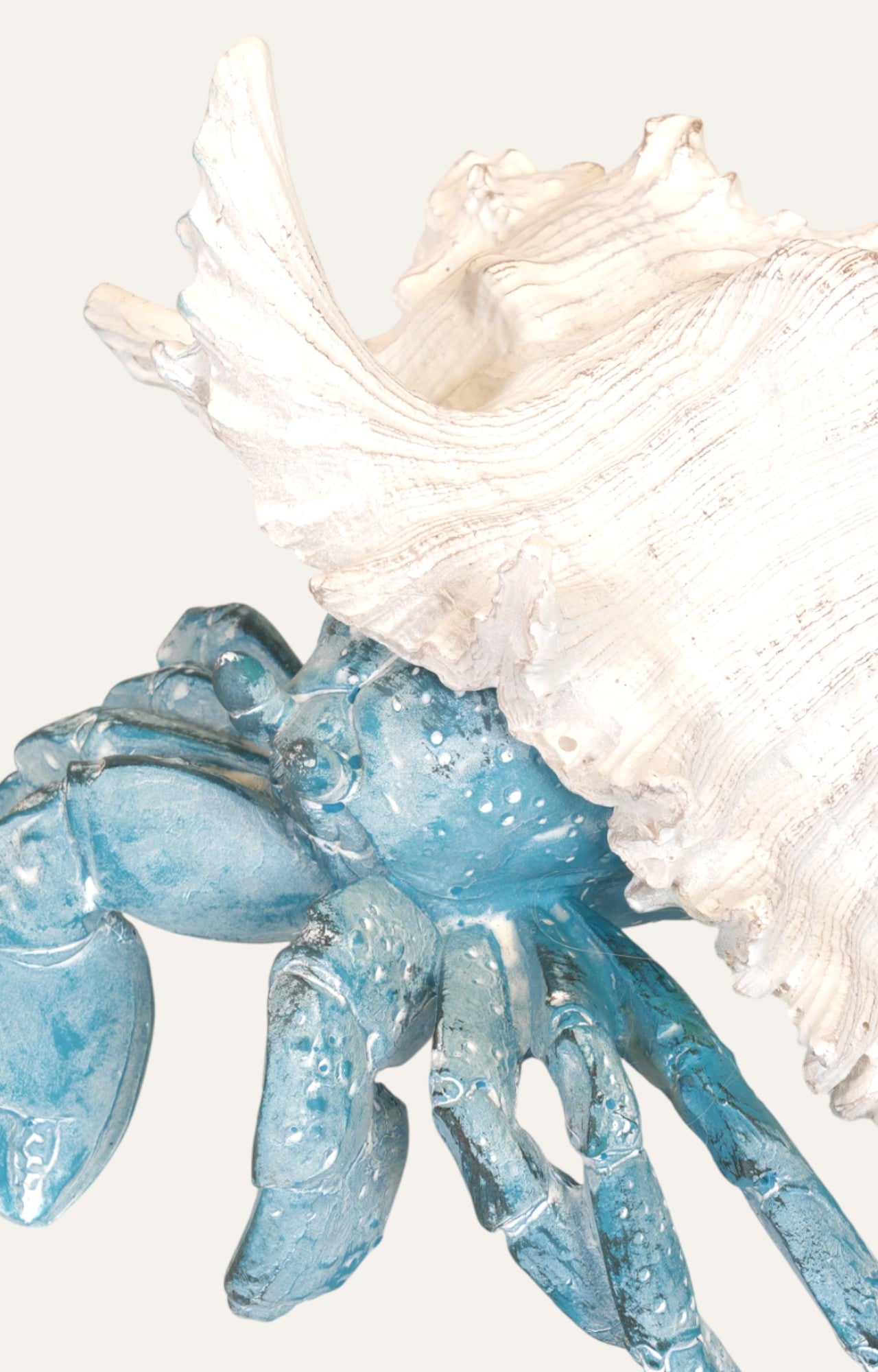 Polyresin Crab Figurine Coastal Decor- Big