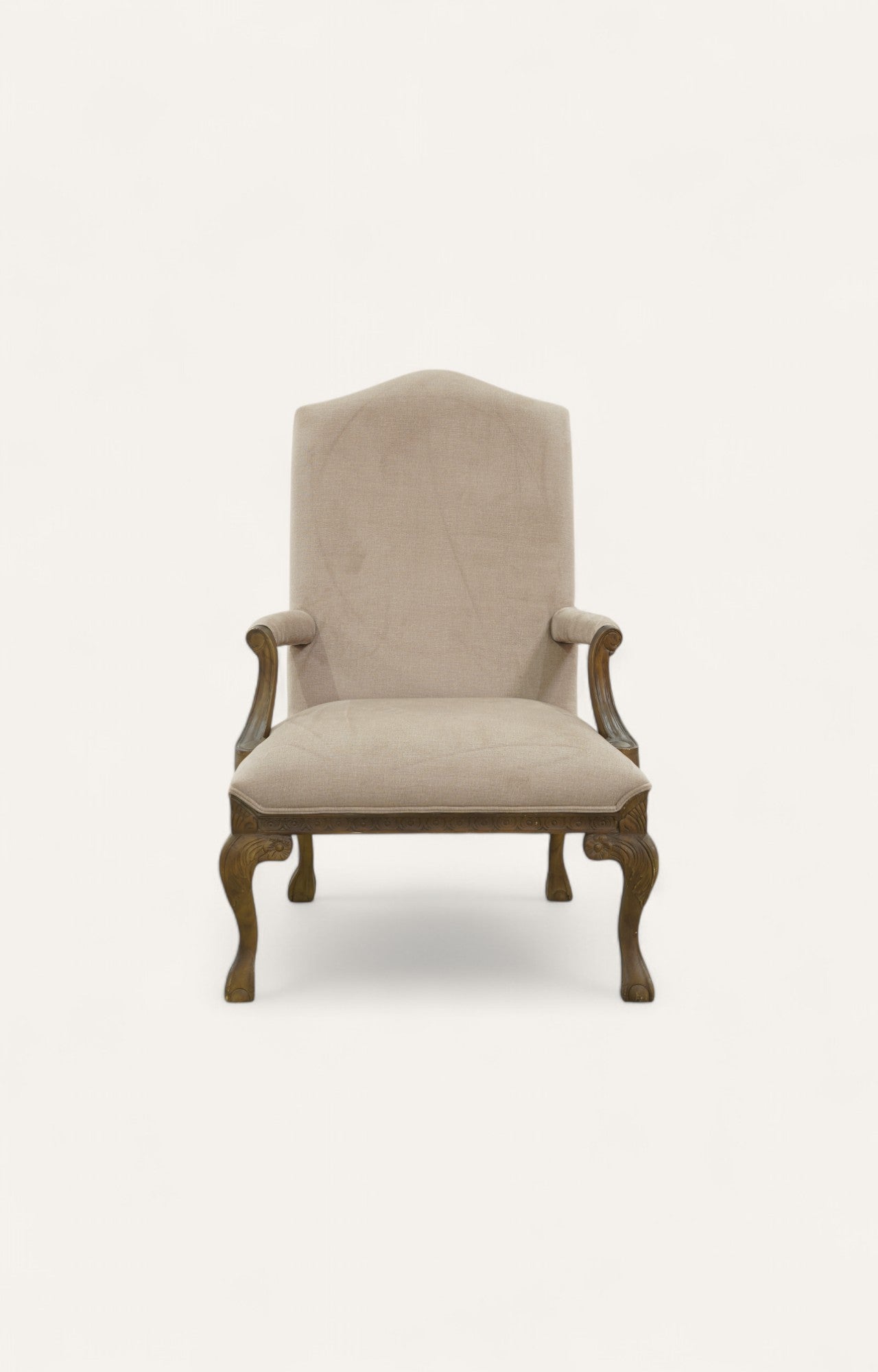 Classic High Back Armchair in Mango Green