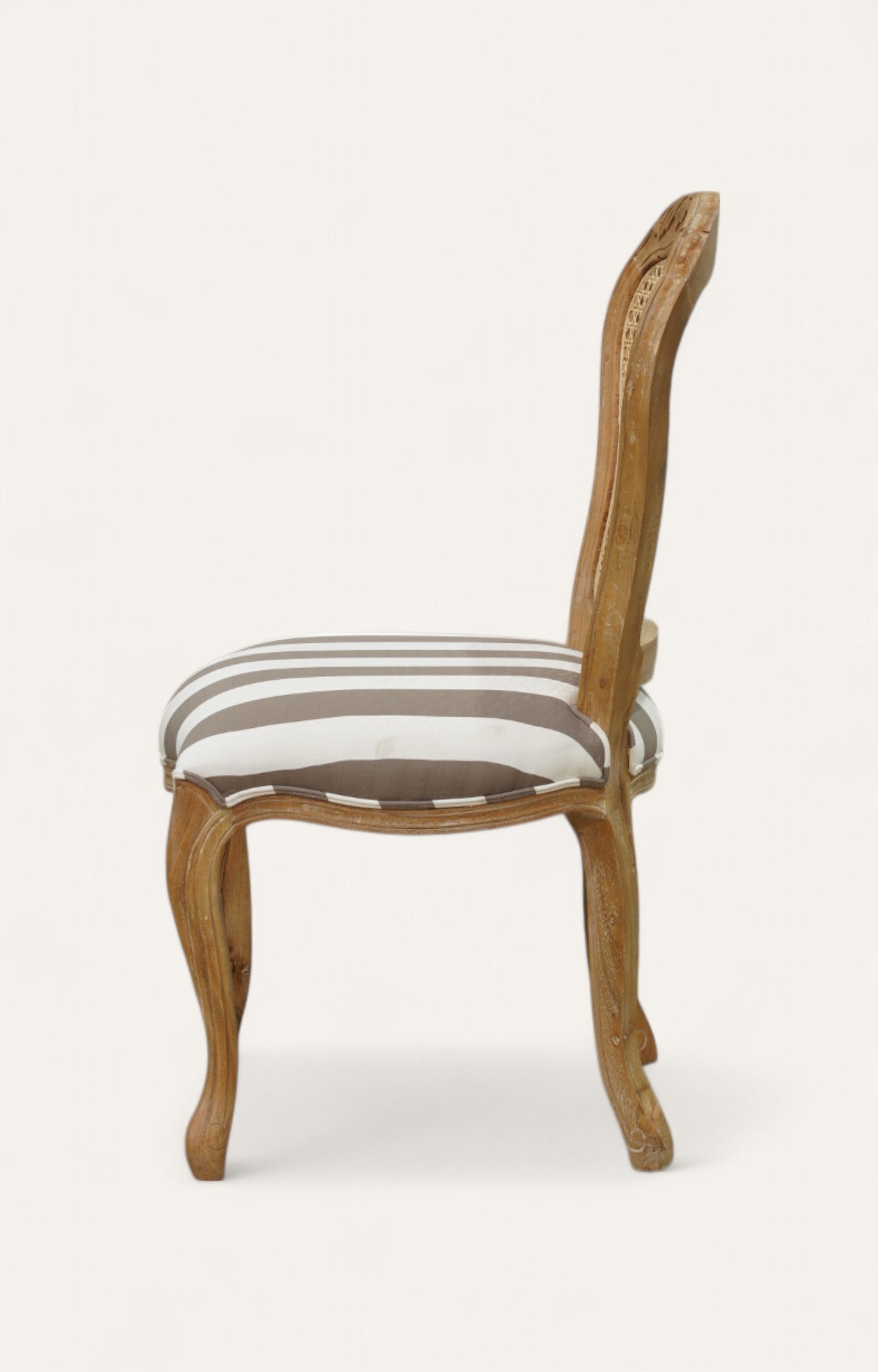 Teak and Cane Louis-Style Dining Chair
