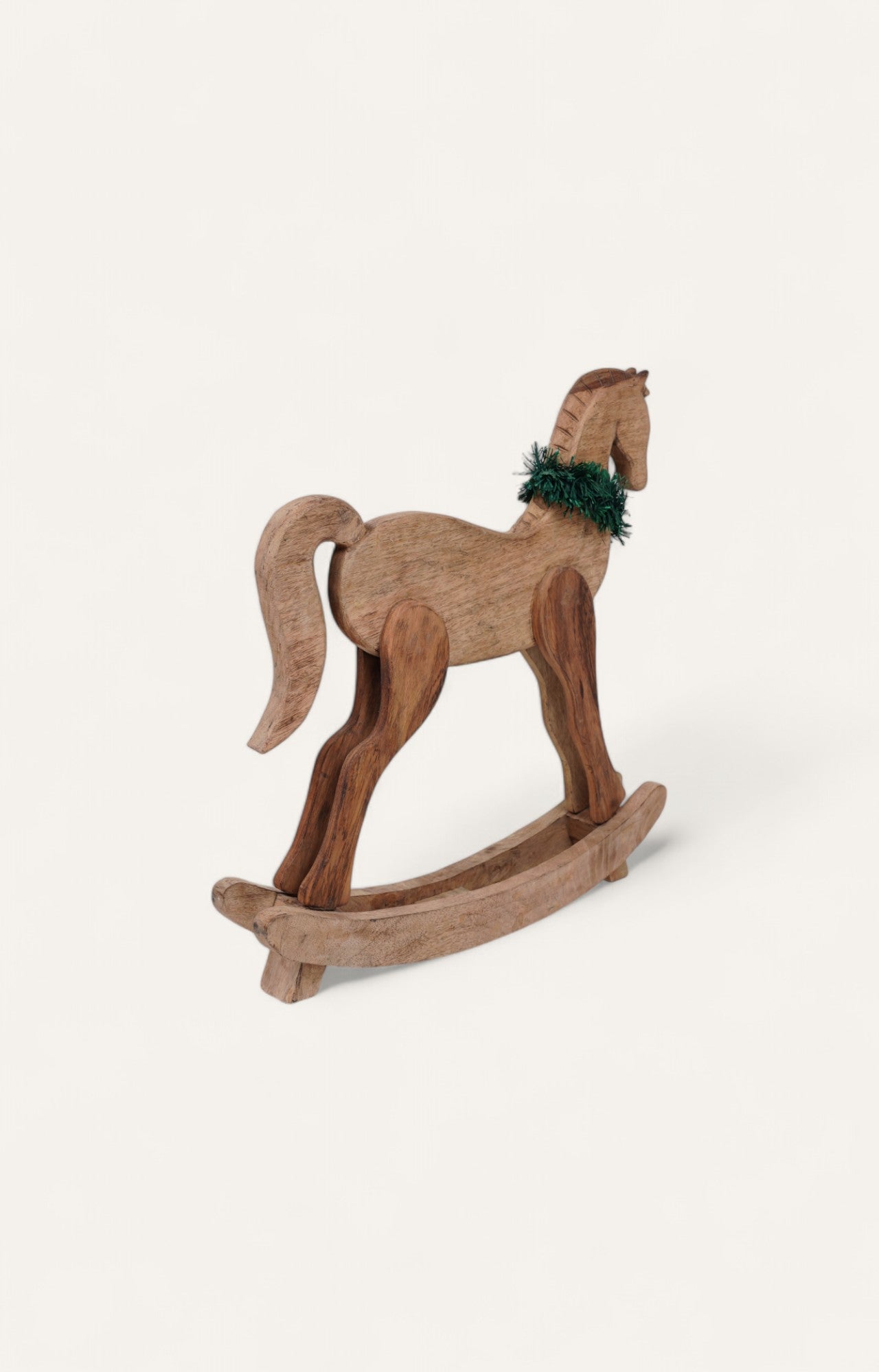 Khristougenna Christmas Rocking Horse: A Festive Woodland