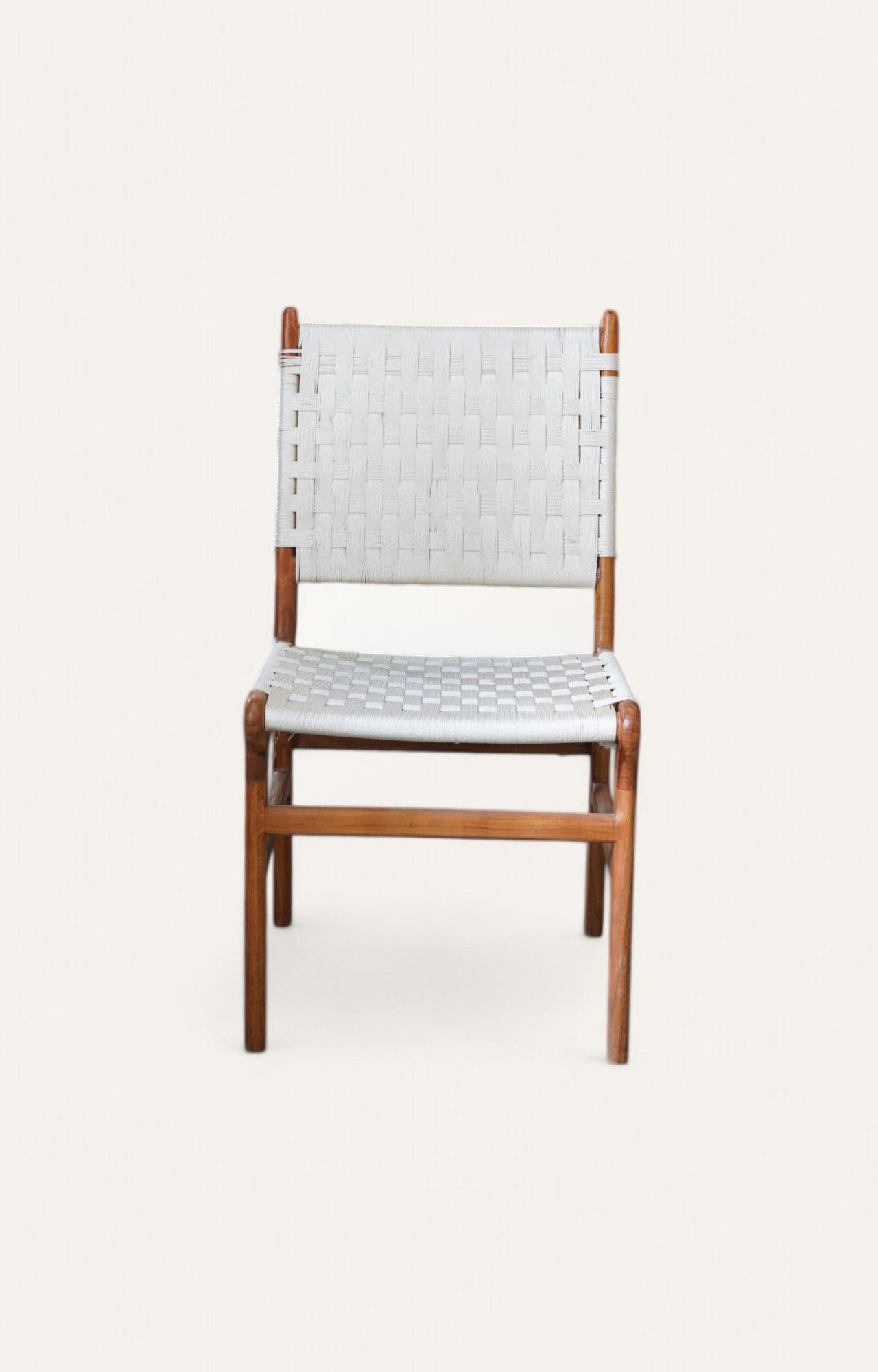 Handwoven Leather Dining Chair