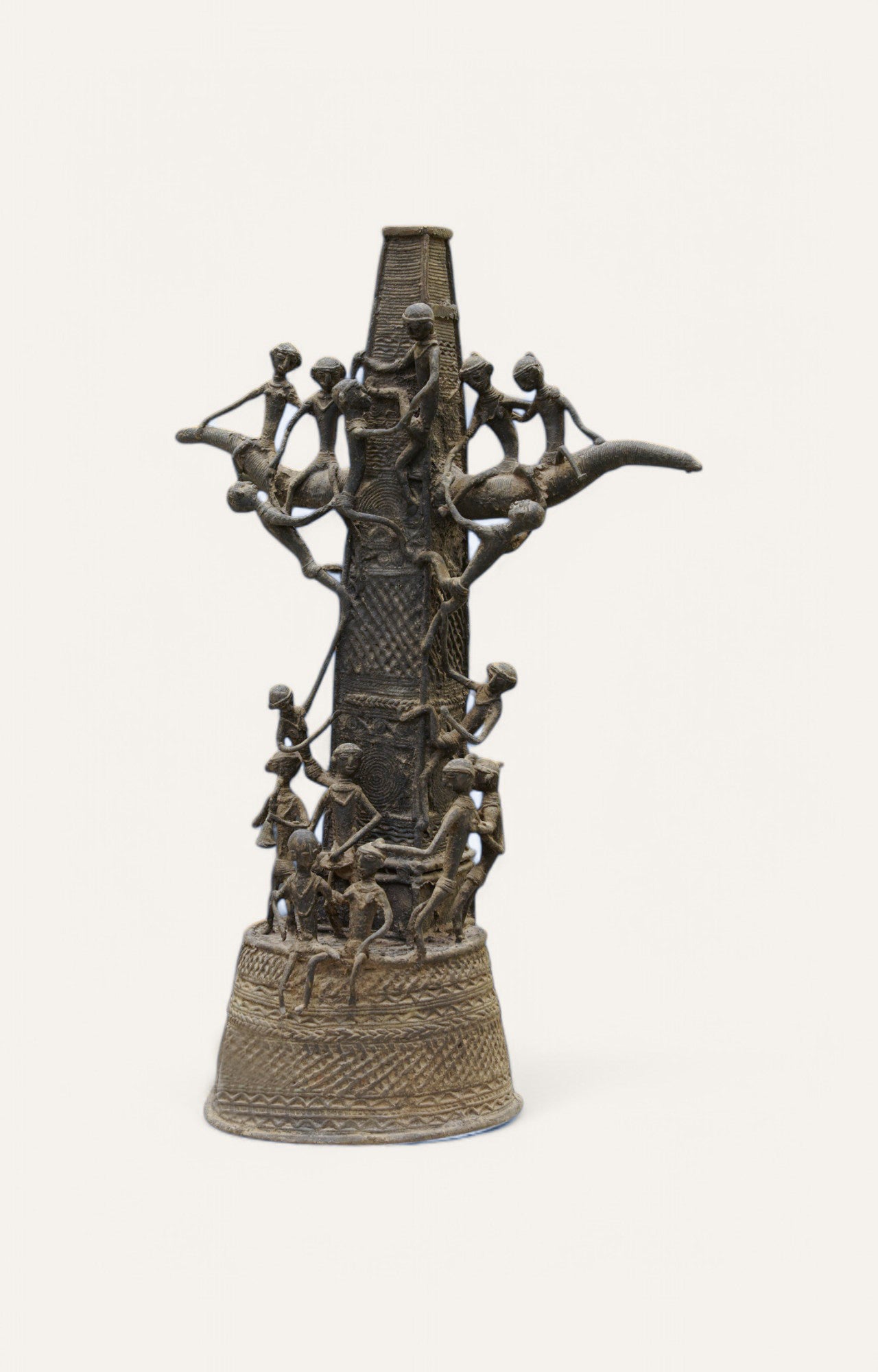 Unity Tree Dhokra Tribal Brass Sculpture Table Décor