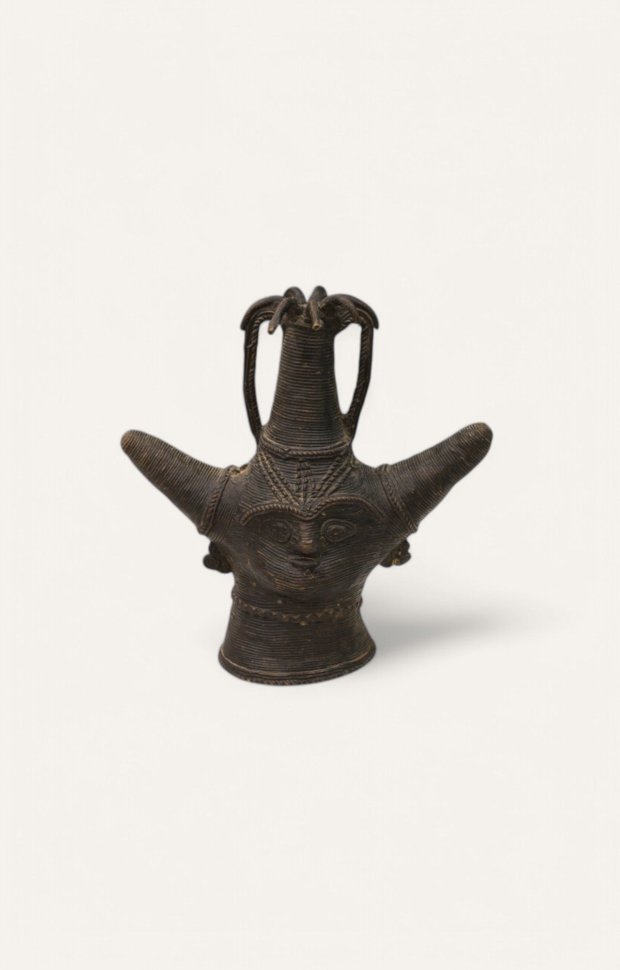 Ritual Vessel Handcrafted Dhokra Art Tribal Brass Table Décor