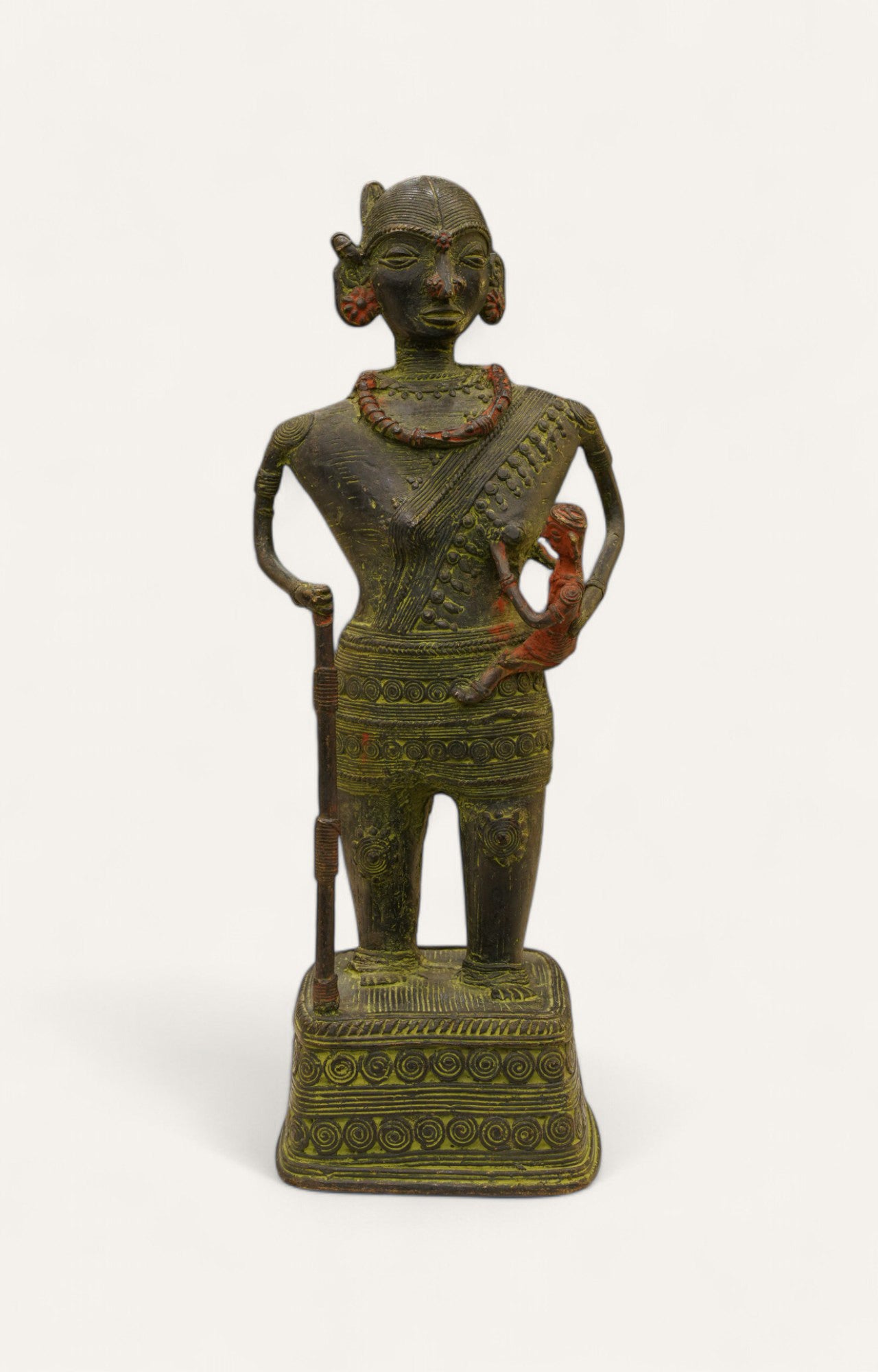 Dhokra Tribal Handcrafted Motherhood Life Bronze Figurine Home Décor