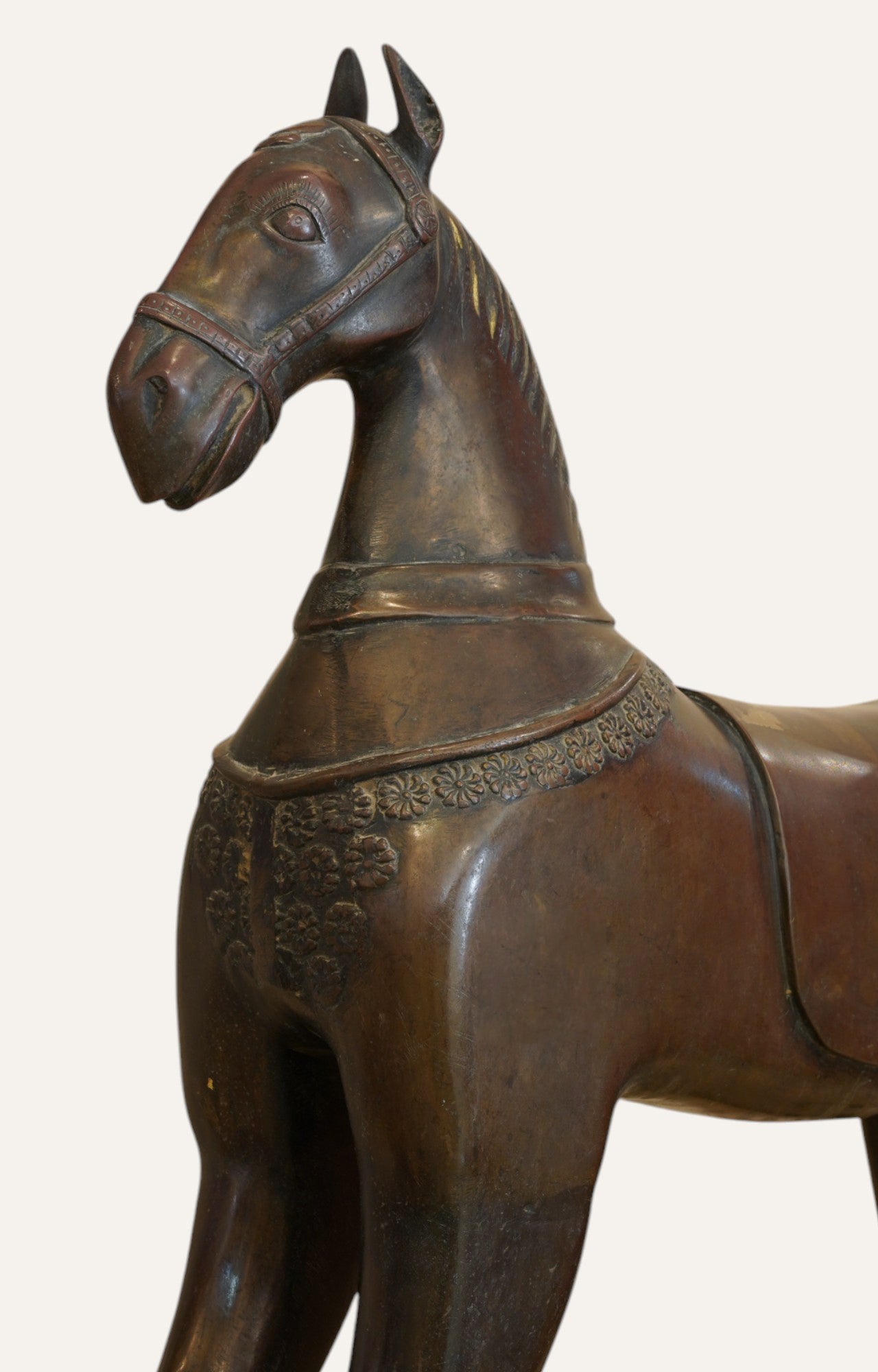 Dhokra Traditiona Brass Horse Scupture Home Décor