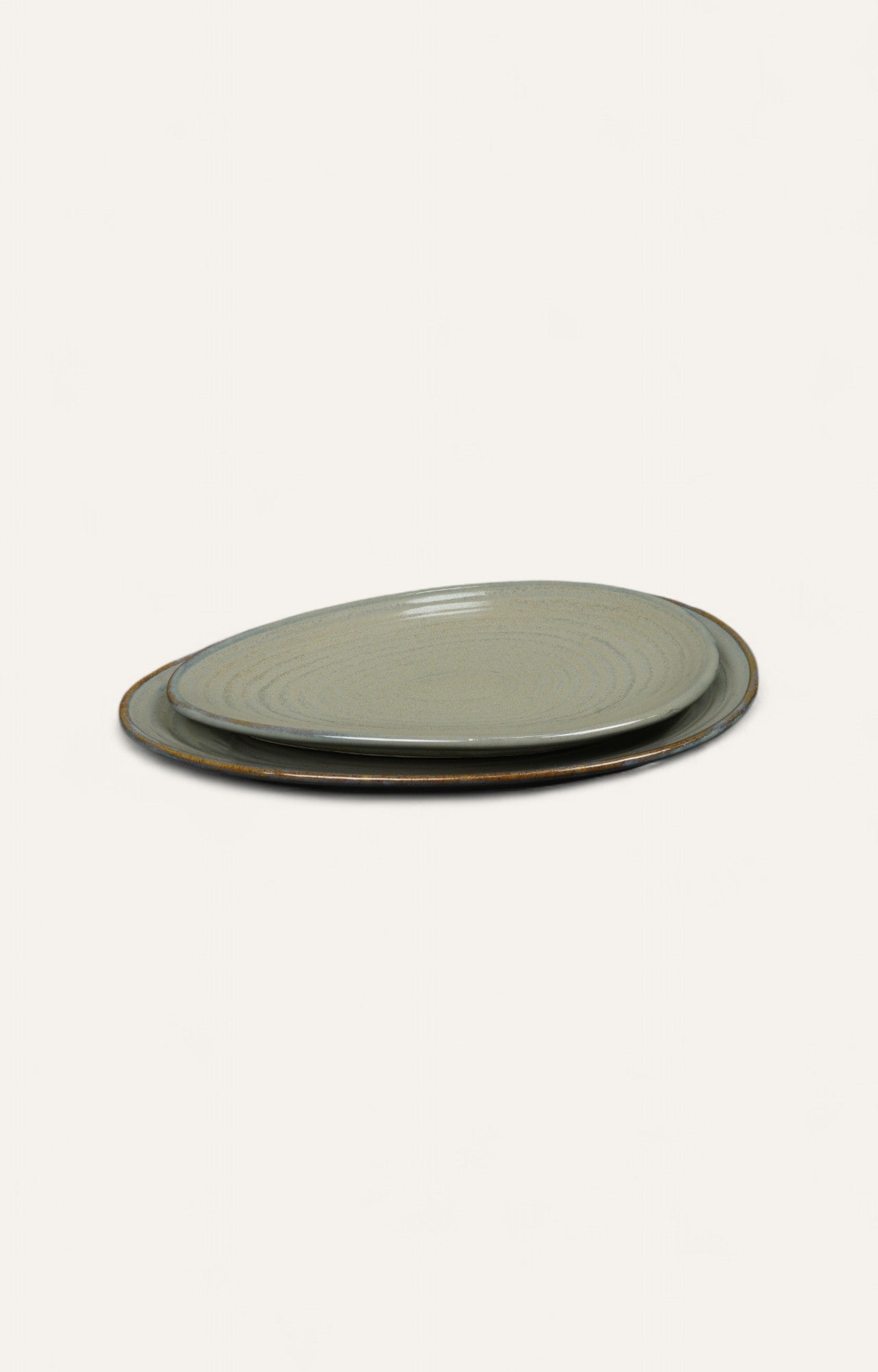 Large Egg-Shaped Platter