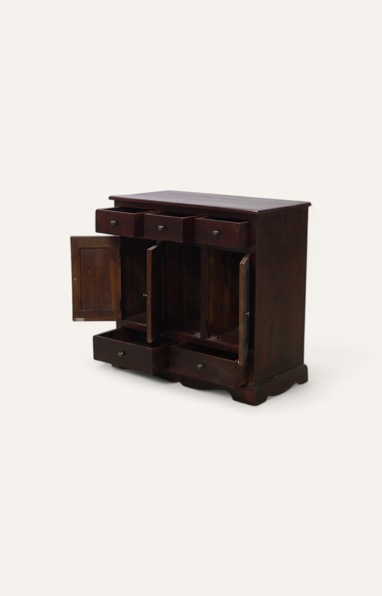 Hermes Minimalistic 3 Door Storage Cabinet