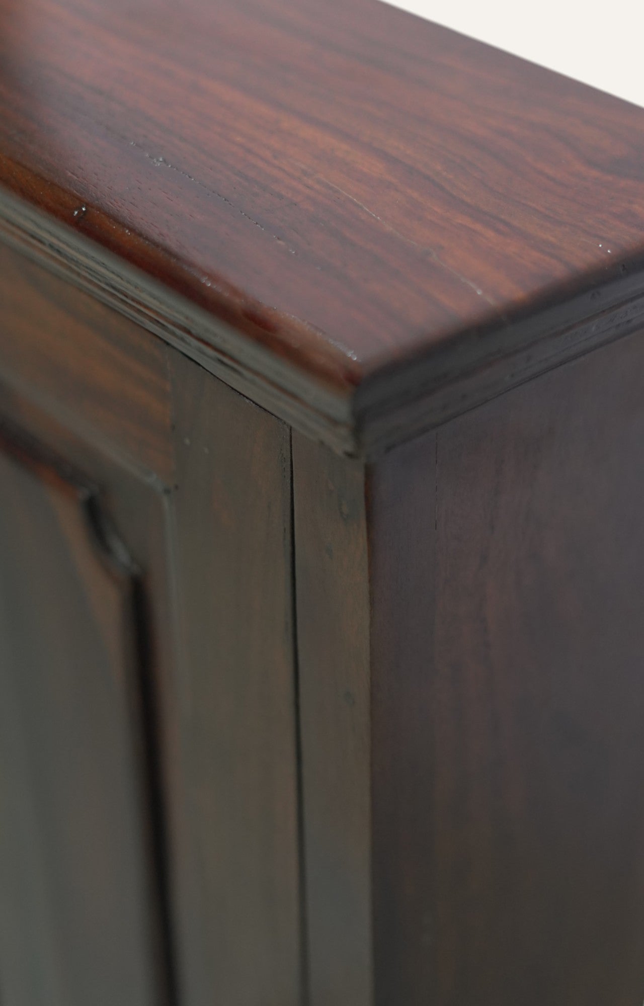 Elf Tall Single Door Wooden Corner Cabinet